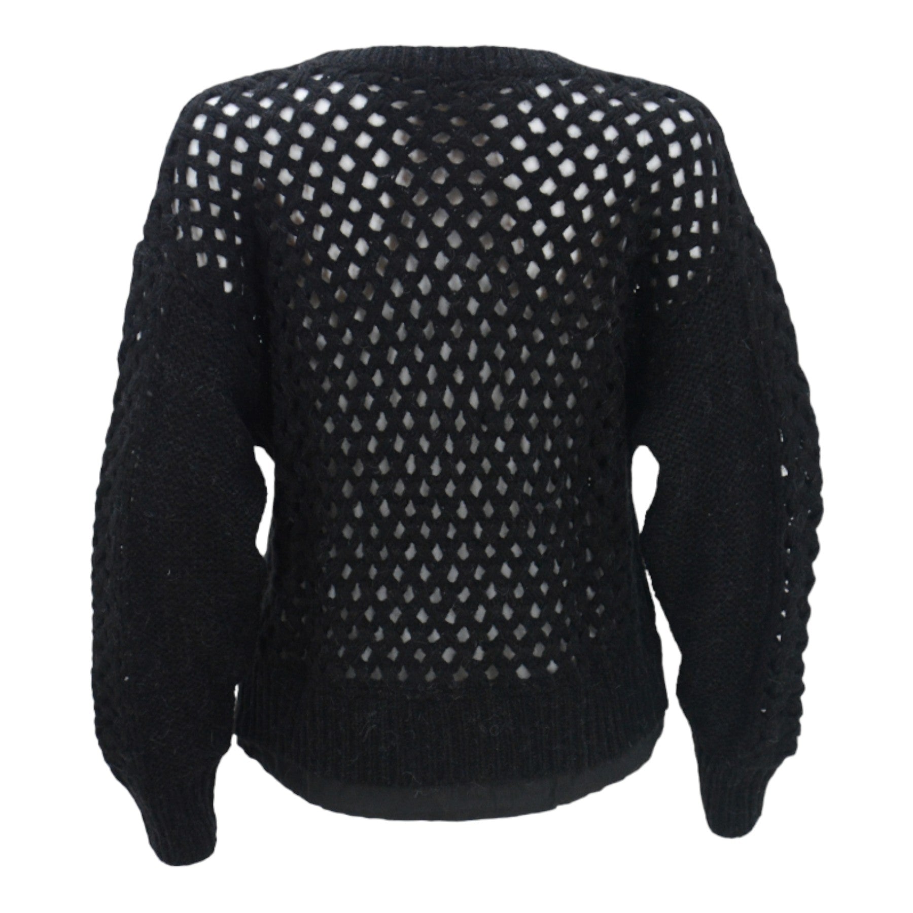 DIESEL M GRATA Womens Pullover Jumper Long Sleeve Crew Neck Knitted Black Sweats