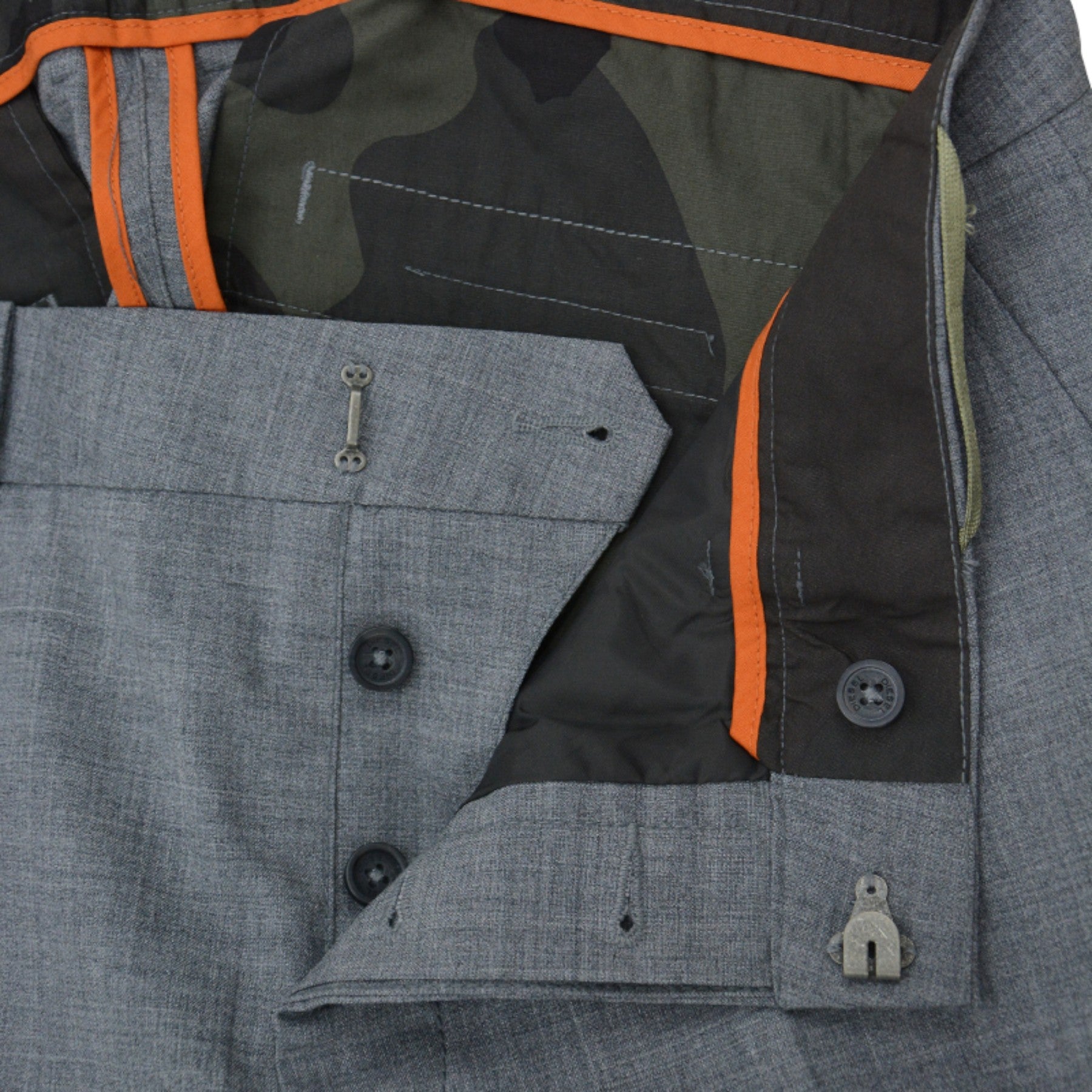 DIESEL POLLUCE Mens Trousers Regular Fit Casual Plain Bottom Grey Formal Pants