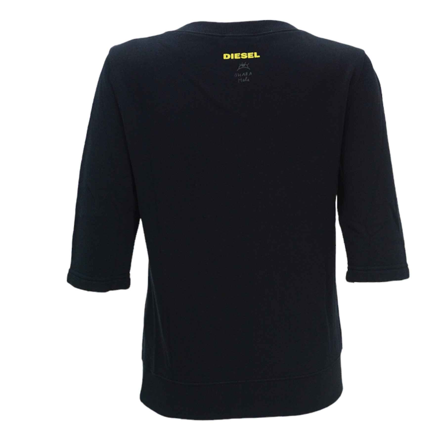 DIESEL M REGY Womens Jumpers Pullover Crew Neck Sweater Quarter Sleeve Top XS S