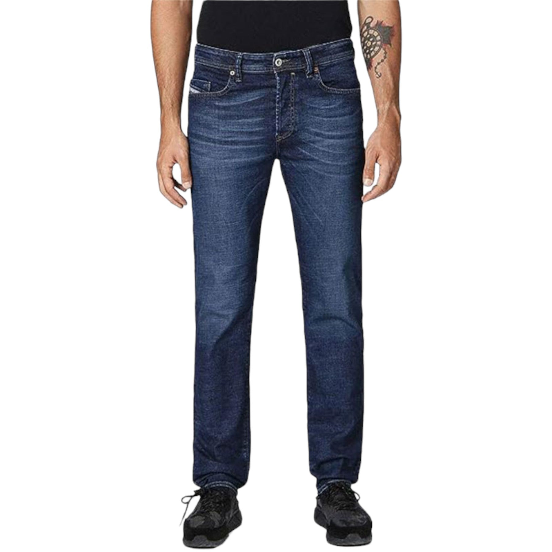 DIESEL BUSTER 084NL Mens Jeans Stretch Cotton Regular Fit Casual Denim Pants NEW