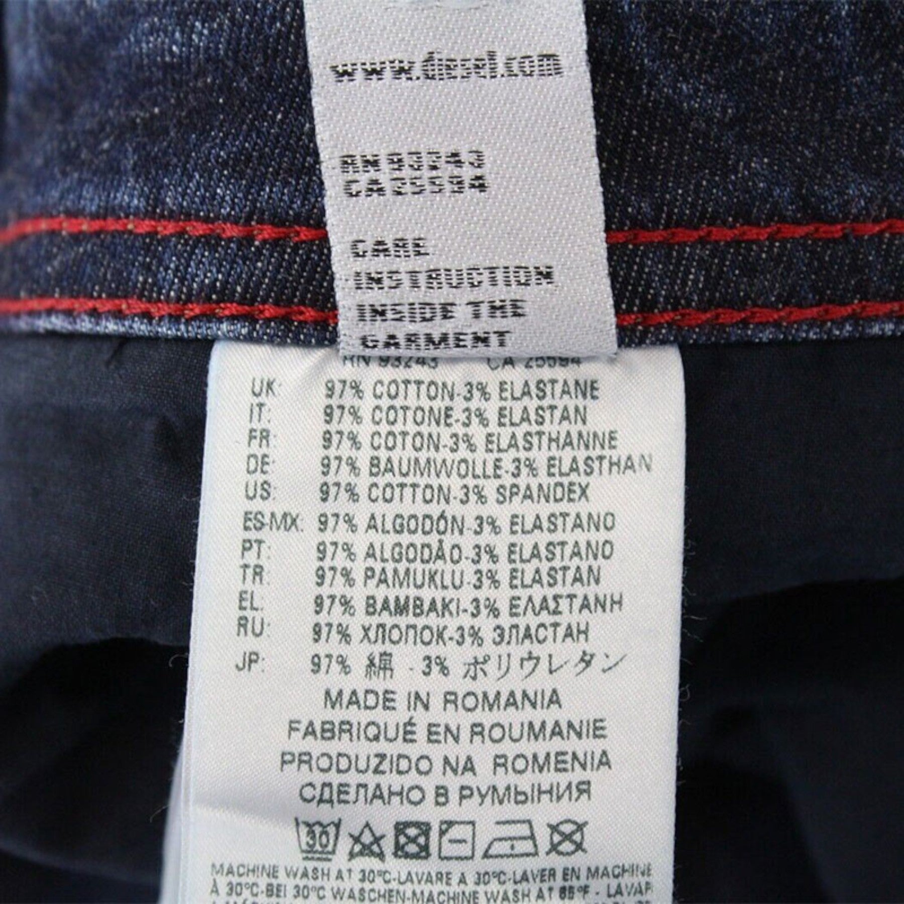 DIESEL BUSTER 084NL Mens Jeans Stretch Cotton Regular Fit Casual Denim Pants NEW