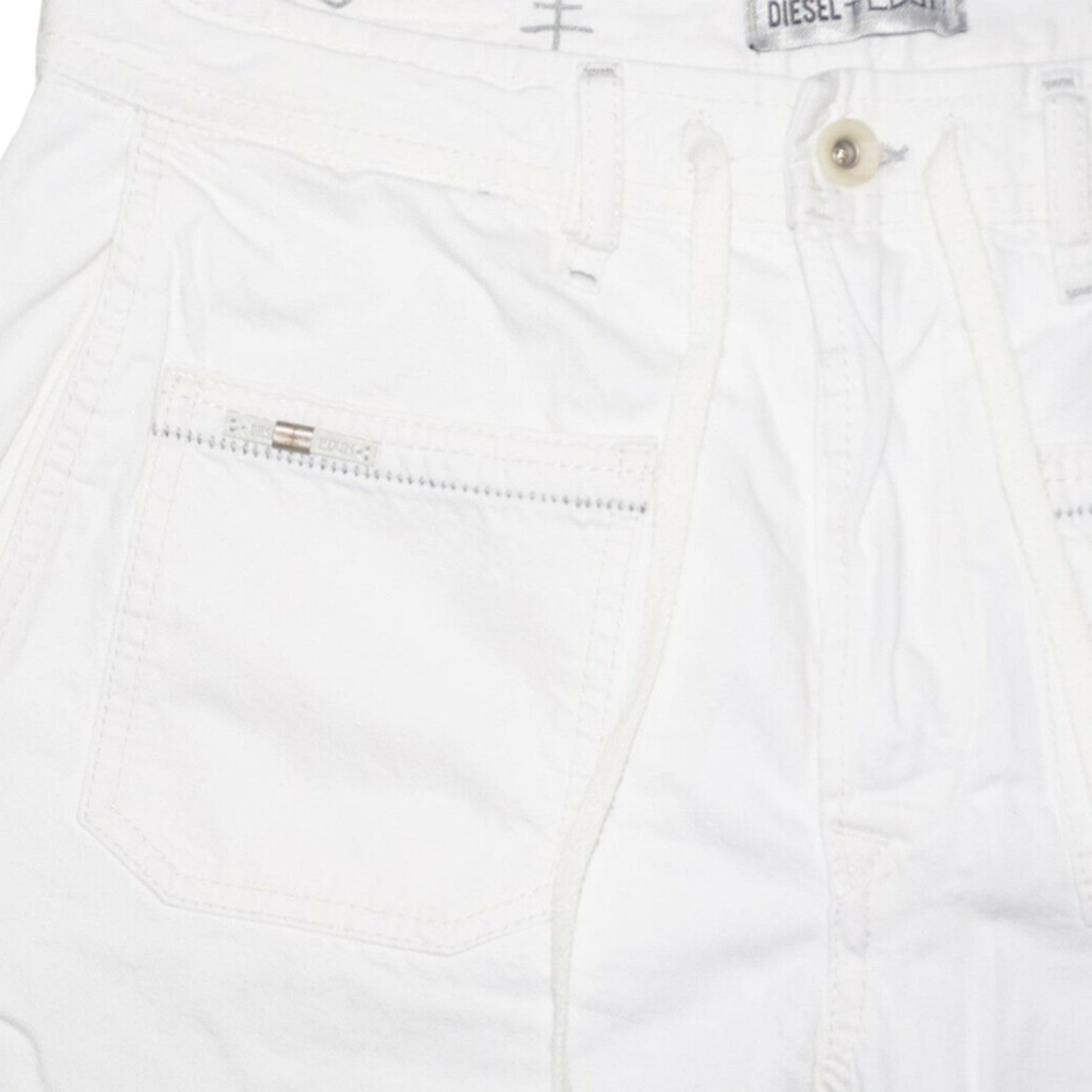 DIESEL ED RAKEE Mens Denim Jeans Straight Leg Casual Regular Cotton Pants White
