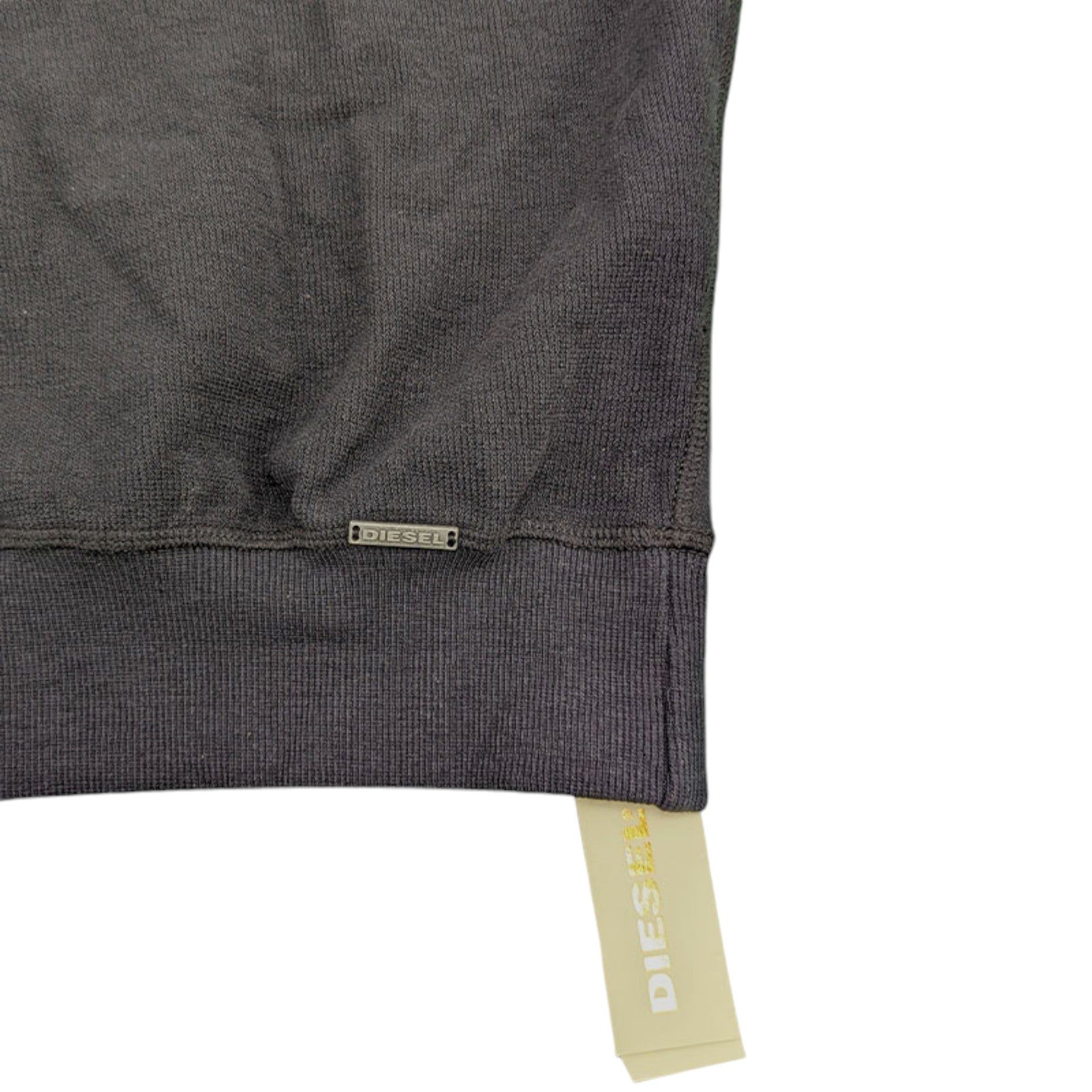 DIESEL S JAPPIE Mens Sweatshirts Crew Neck Pullover Reversible Casual Top Black