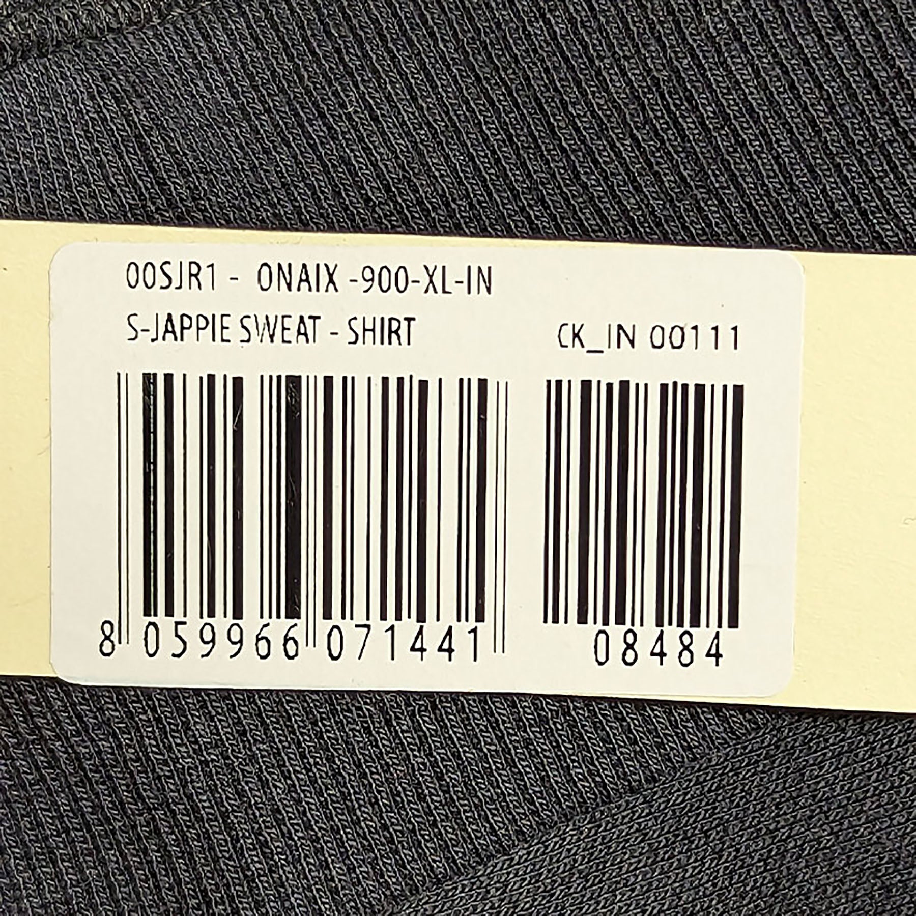 DIESEL S JAPPIE Mens Sweatshirts Crew Neck Pullover Reversible Casual Top Black