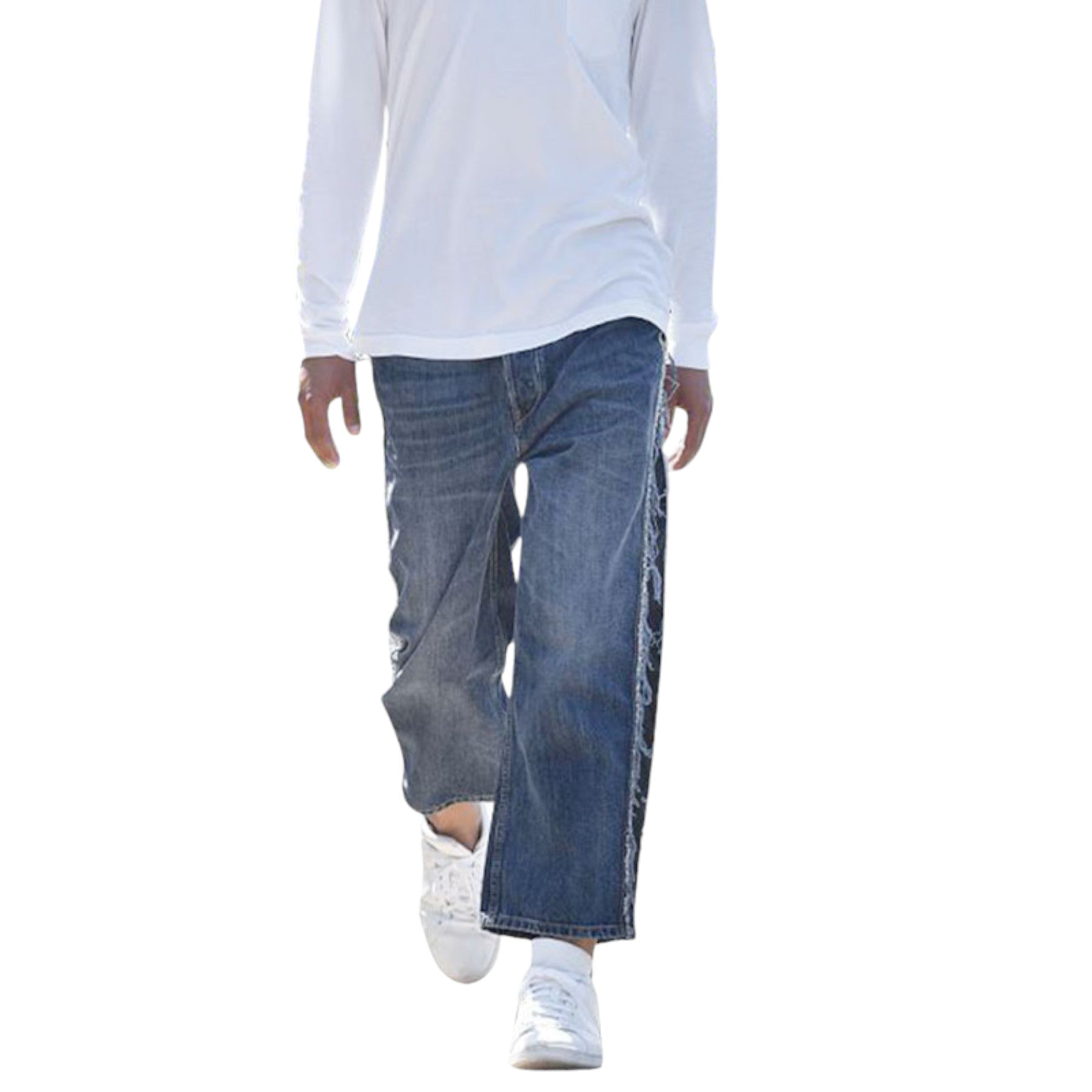 DIESEL FLIP 084TE Mens Denim Jeans Regular Fit Straight Leg Blue Casual Pant New