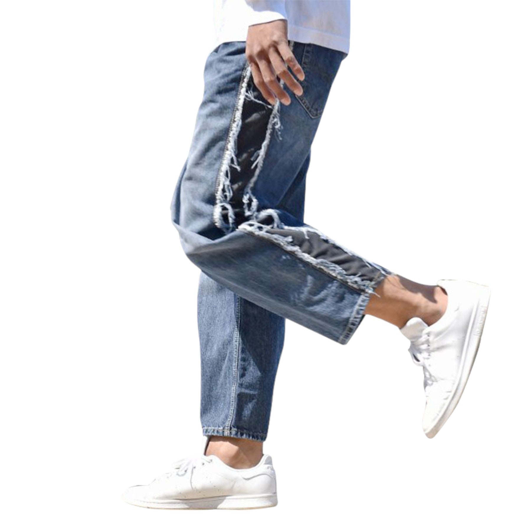 DIESEL FLIP 084TE Mens Denim Jeans Regular Fit Straight Leg Blue Casual Pant New