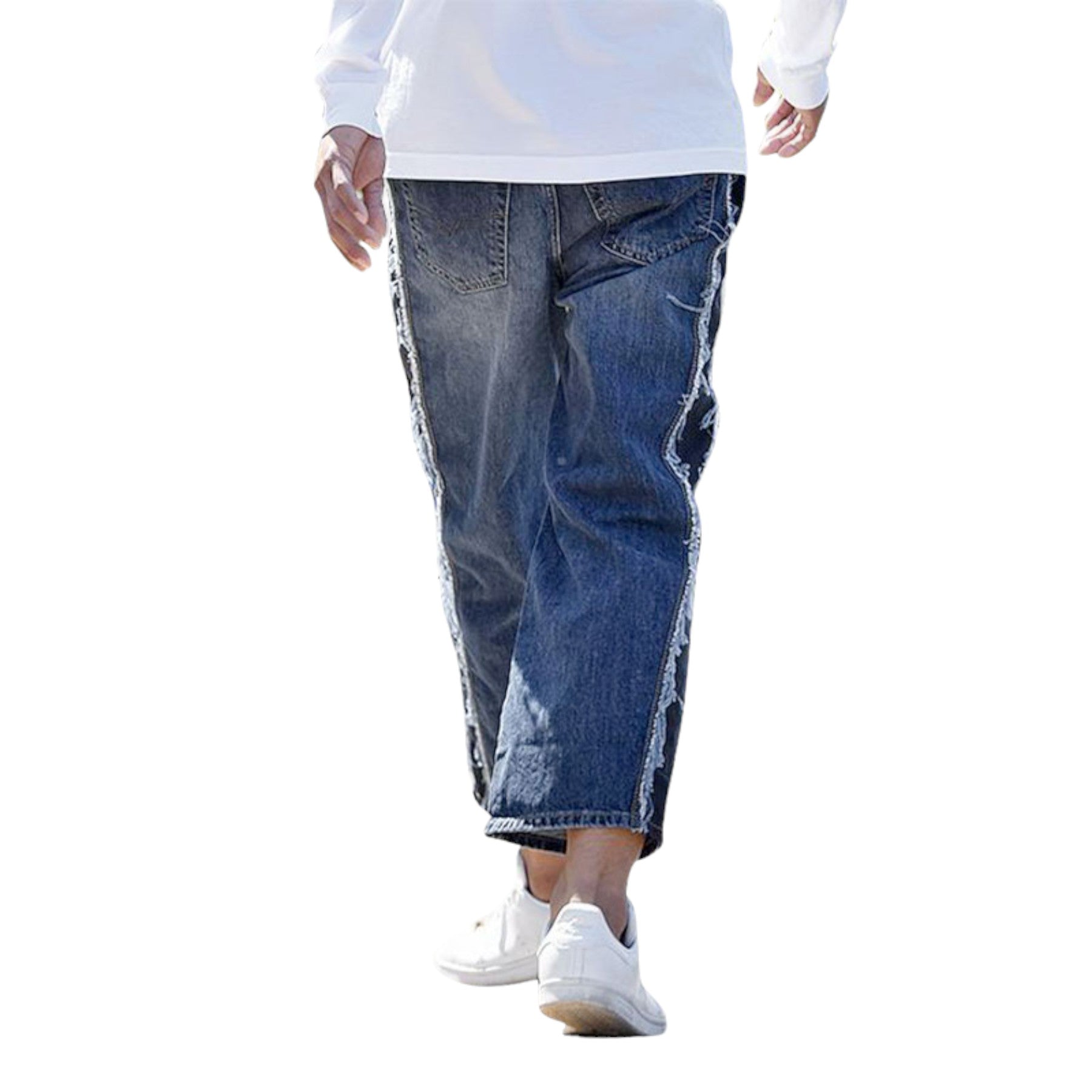 DIESEL FLIP 084TE Mens Denim Jeans Regular Fit Straight Leg Blue Casual Pant New