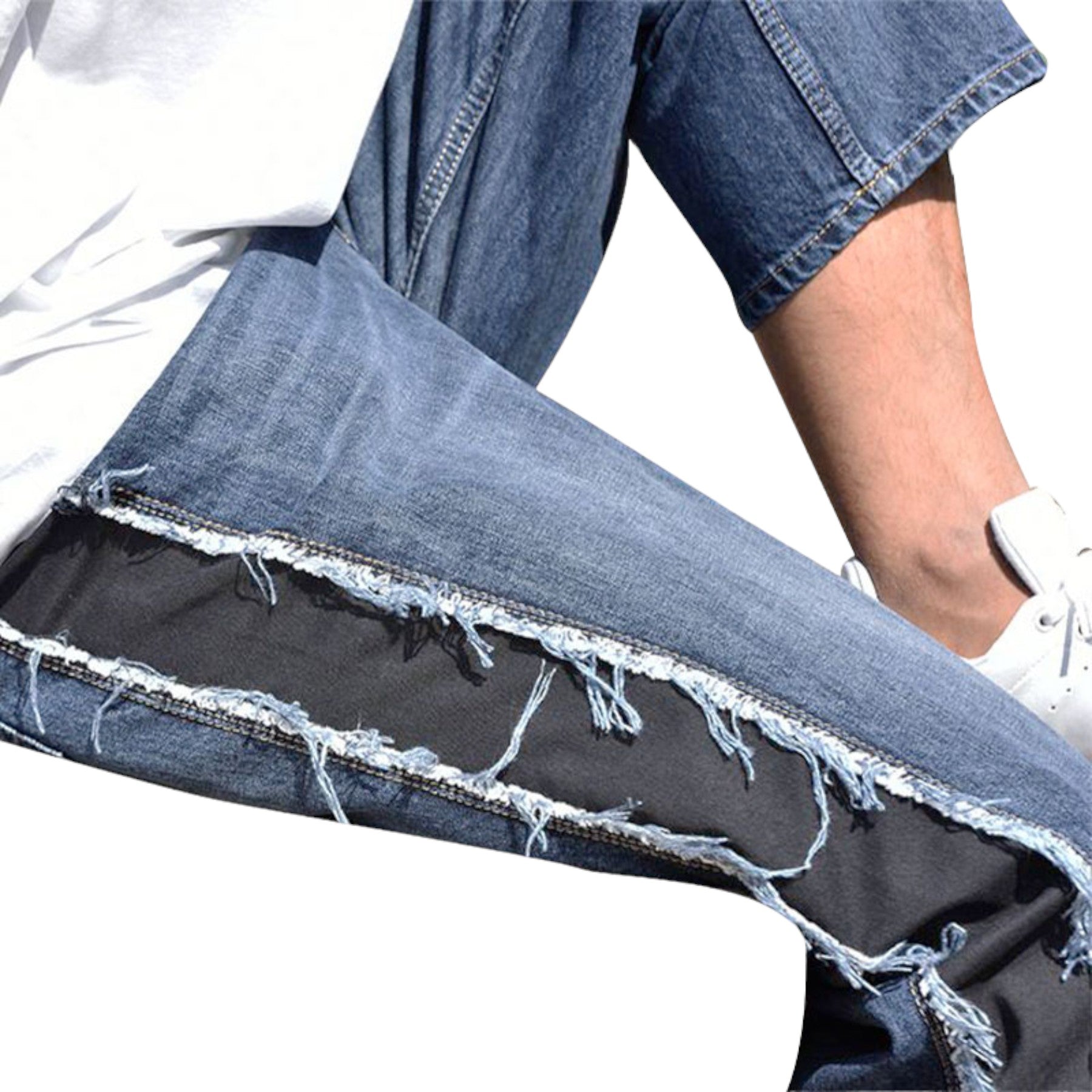 DIESEL FLIP 084TE Mens Denim Jeans Regular Fit Straight Leg Blue Casual Pant New