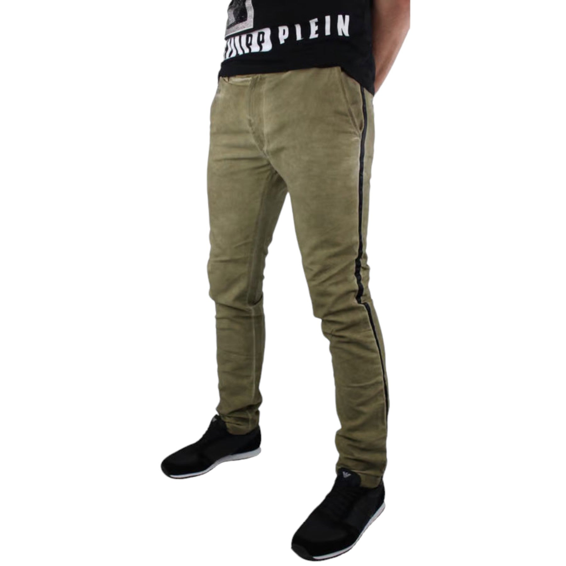 DIESEL Chi Tight 0825K Mens Denim Jeans Slim Fit Faded Casual Beige Pant Trouser