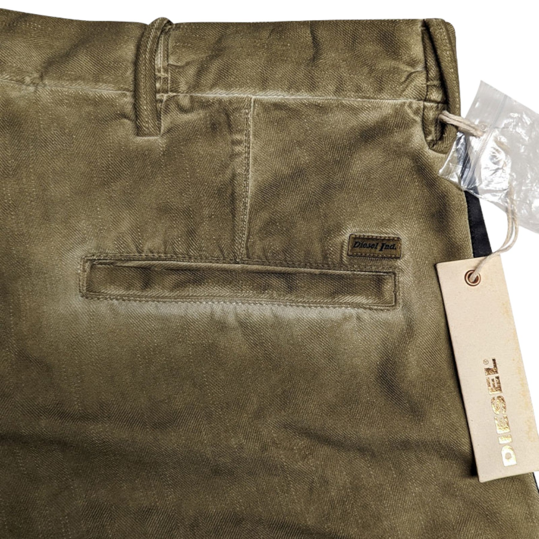 DIESEL Chi Tight 0825K Mens Denim Jeans Slim Fit Faded Casual Beige Pant Trouser