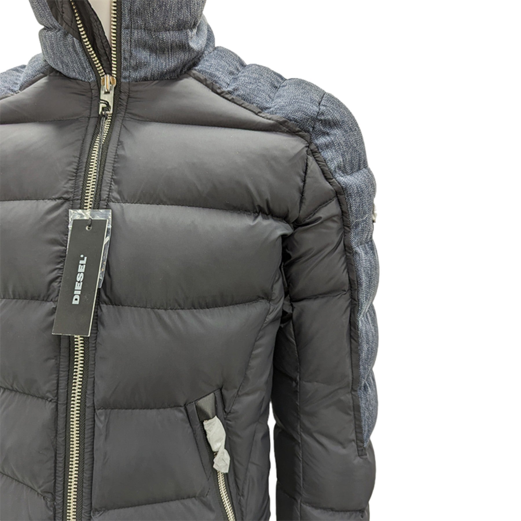 DIESEL W MODE 0SAJA Womens Puffer Jacket Quilted Padded Winter Outwear Coat NEW