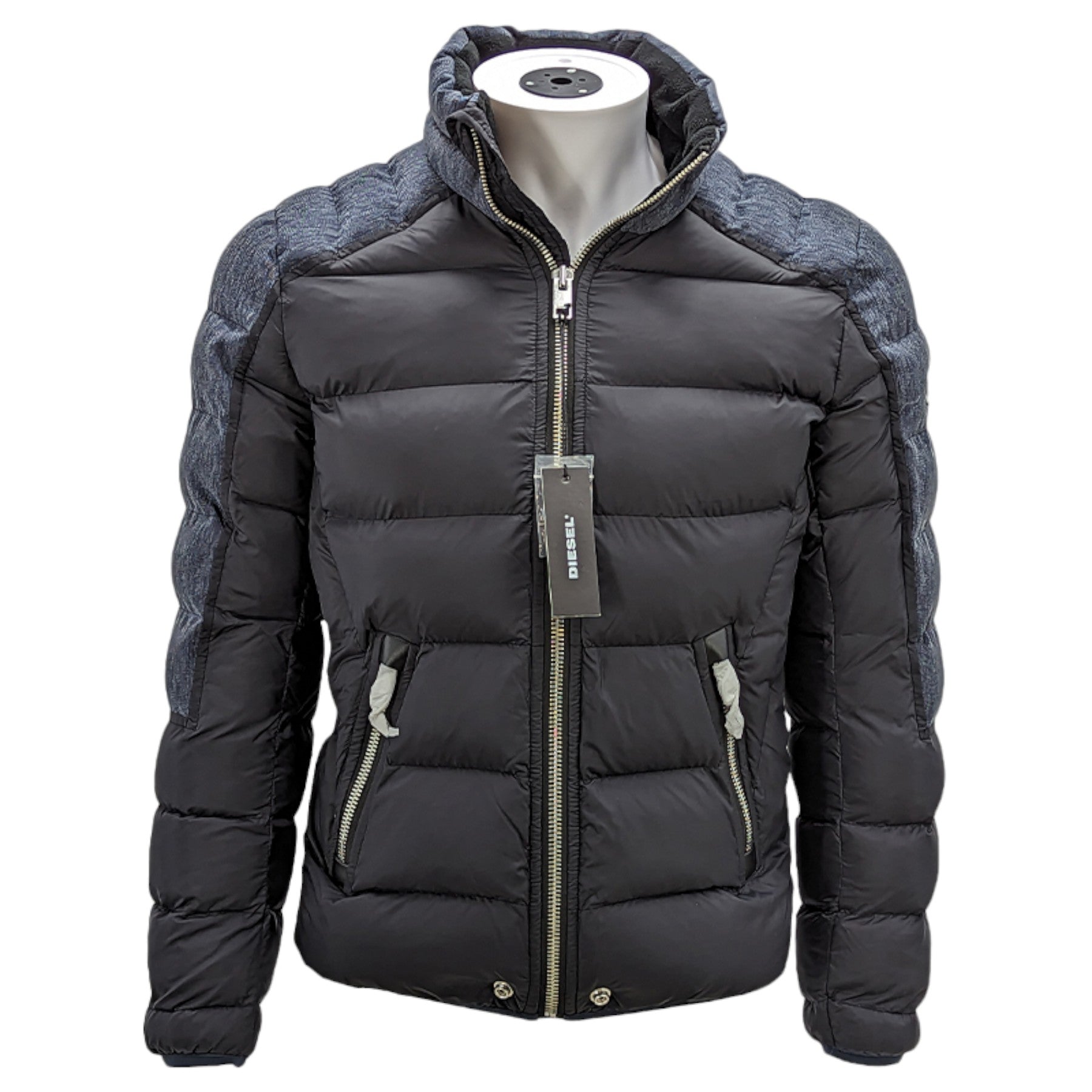 DIESEL W MODE 0SAJA Womens Puffer Jacket Quilted Padded Winter Outwear Coat NEW