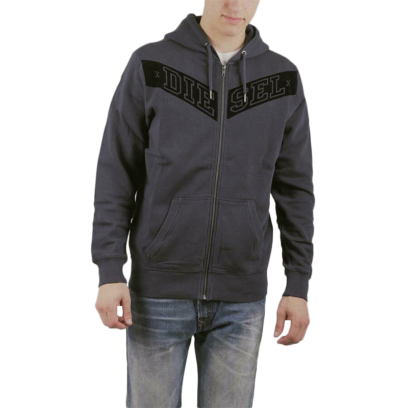 DIESEL S AUV Mens Hoodies Gym Casual Sweatshirt Top Full Zip Hoody Jumper Bottom