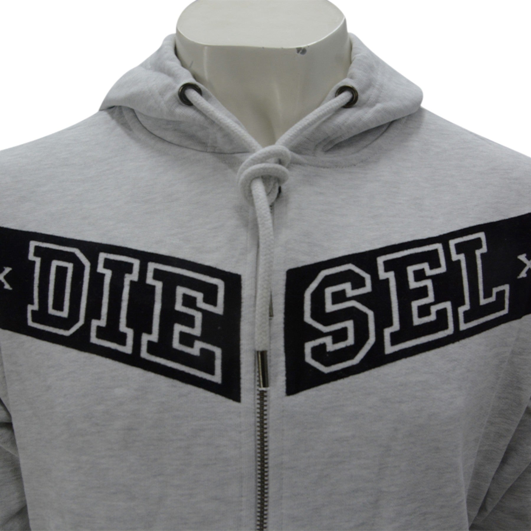 DIESEL S AUV Mens Hoodies Gym Casual Sweatshirt Top Full Zip Hoody Jumper Bottom
