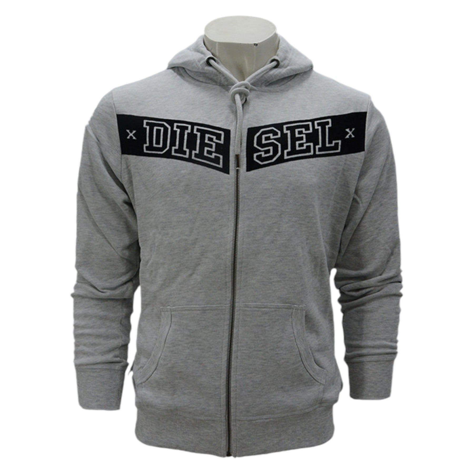 DIESEL S AUV Mens Hoodies Gym Casual Sweatshirt Top Full Zip Hoody Jumper Bottom