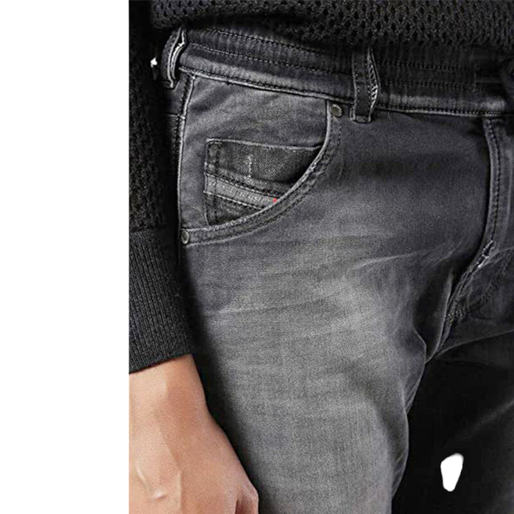 DIESEL KRAILEY NE 0855Z Womens Denim Jeans Distressed Slim Fit Skinny Jogg Pants