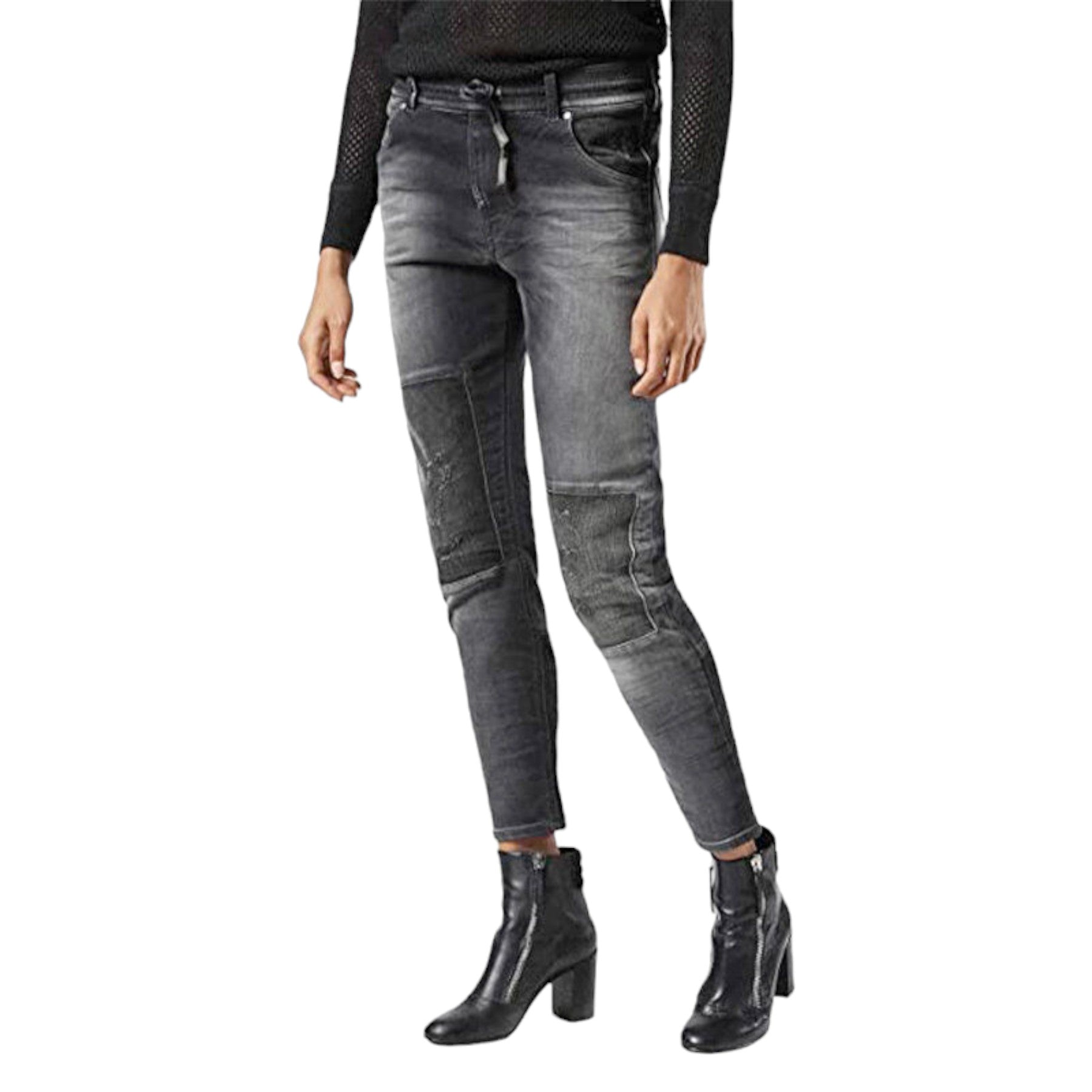 DIESEL KRAILEY NE 0855Z Womens Denim Jeans Distressed Slim Fit Skinny Jogg Pants