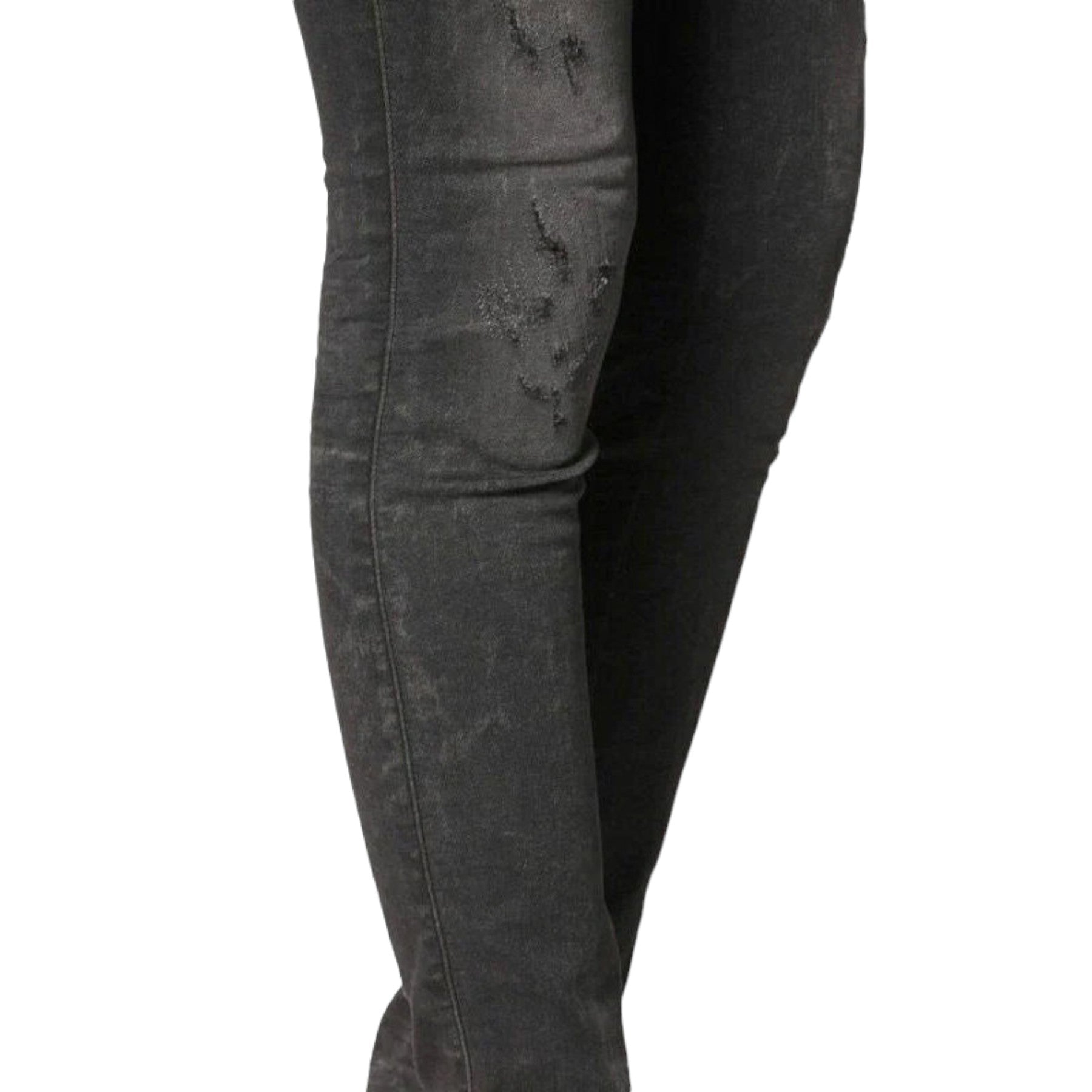 DIESEL SKINZEE NE 0685S Womens Denim Jogg Jeans Super Slim Fit Sweat Pants Black