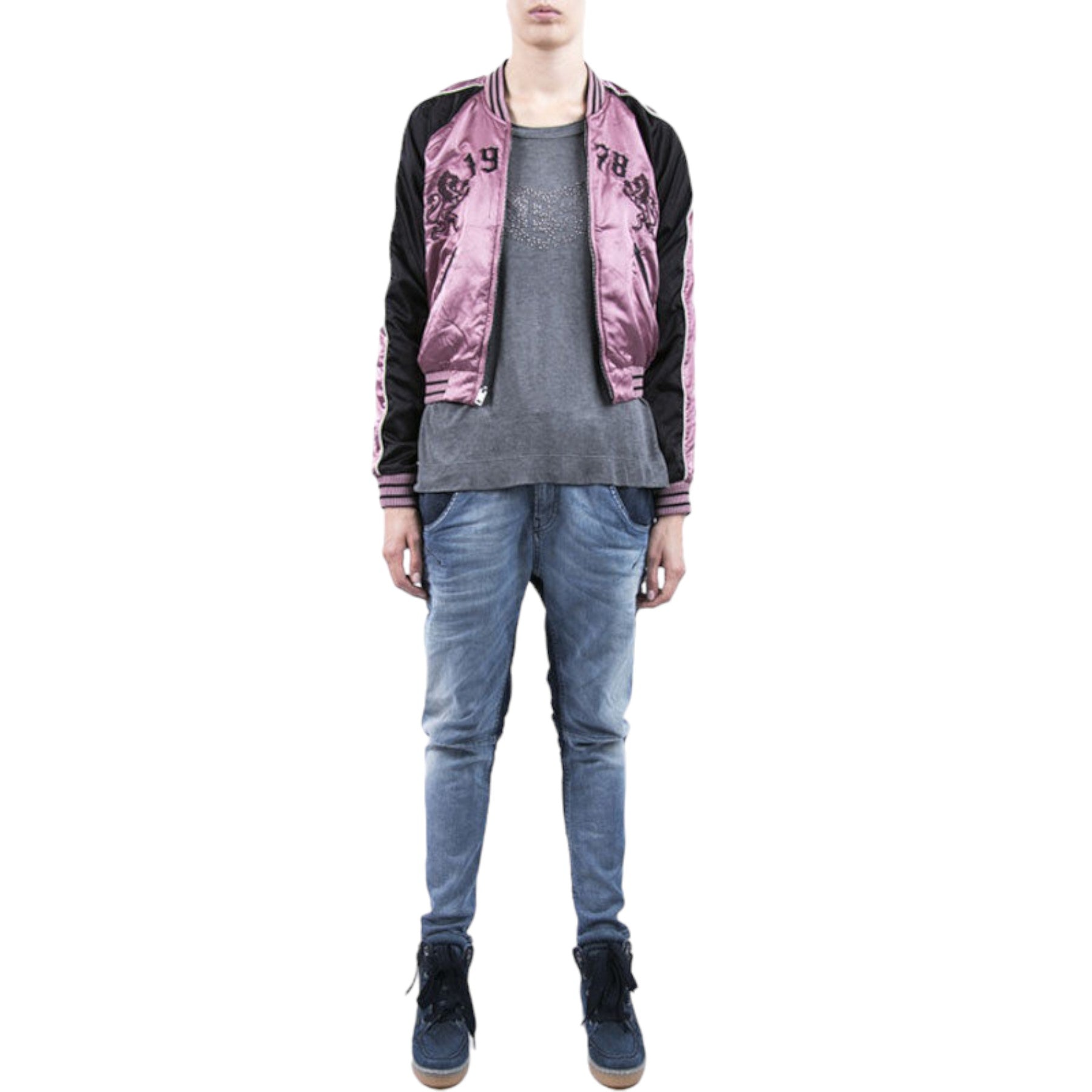 DIESEL FAYZA NE 0667A Womens Denim Jeans Slim Skinny Fit Stretch Sweat Pants New