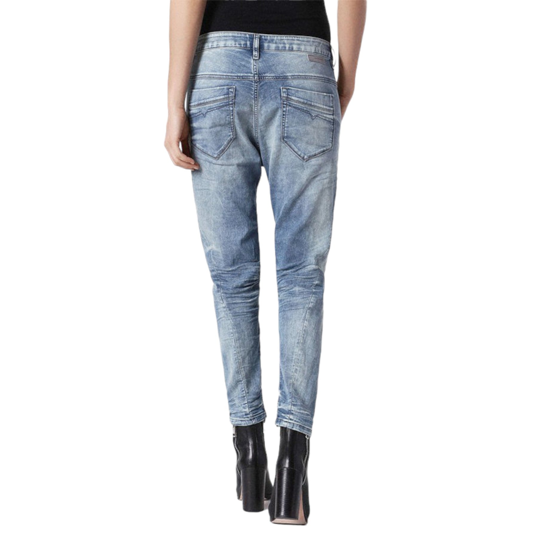 DIESEL FAYZA-NE 0855C Womens Denim Jogg Jeans Regular Fit Tapered Casual Pants