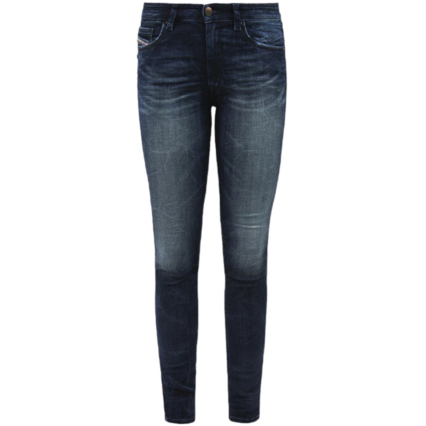 DIESEL DORIS NE 0601L Womens Jogg Jeans Slim Fit Sweat Denim Pants Dark Blue NEW