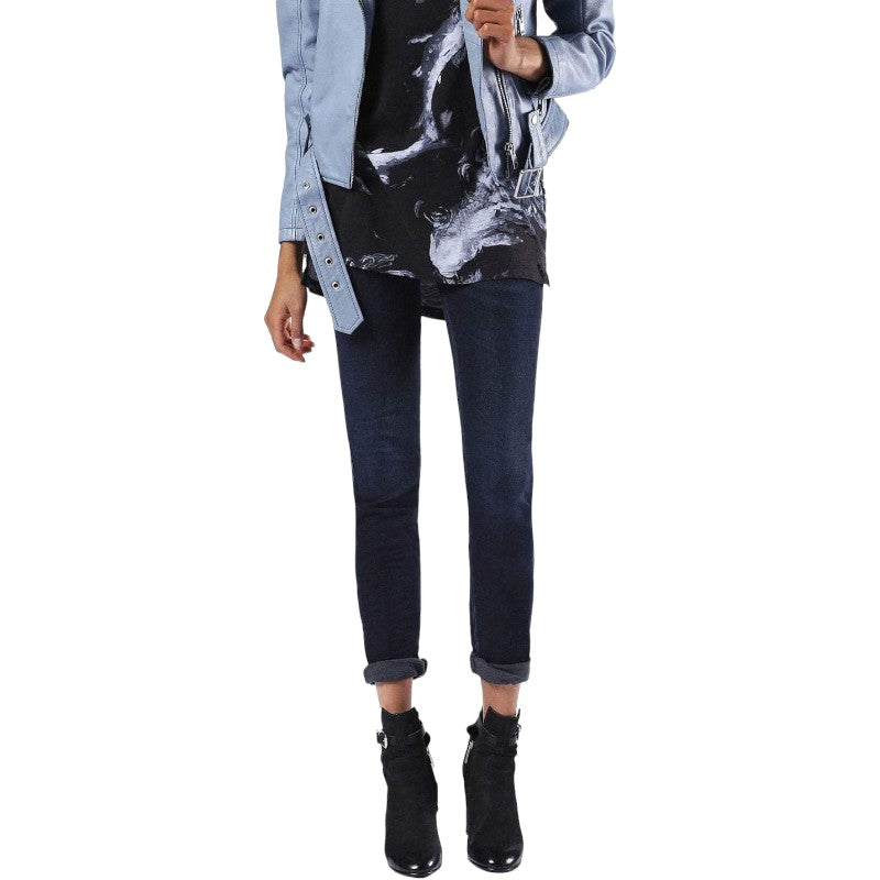 DIESEL DORIS NE 0842W Womens Denim Jeans Slim Fit Skinny Sweat Jogg Jeans Pants