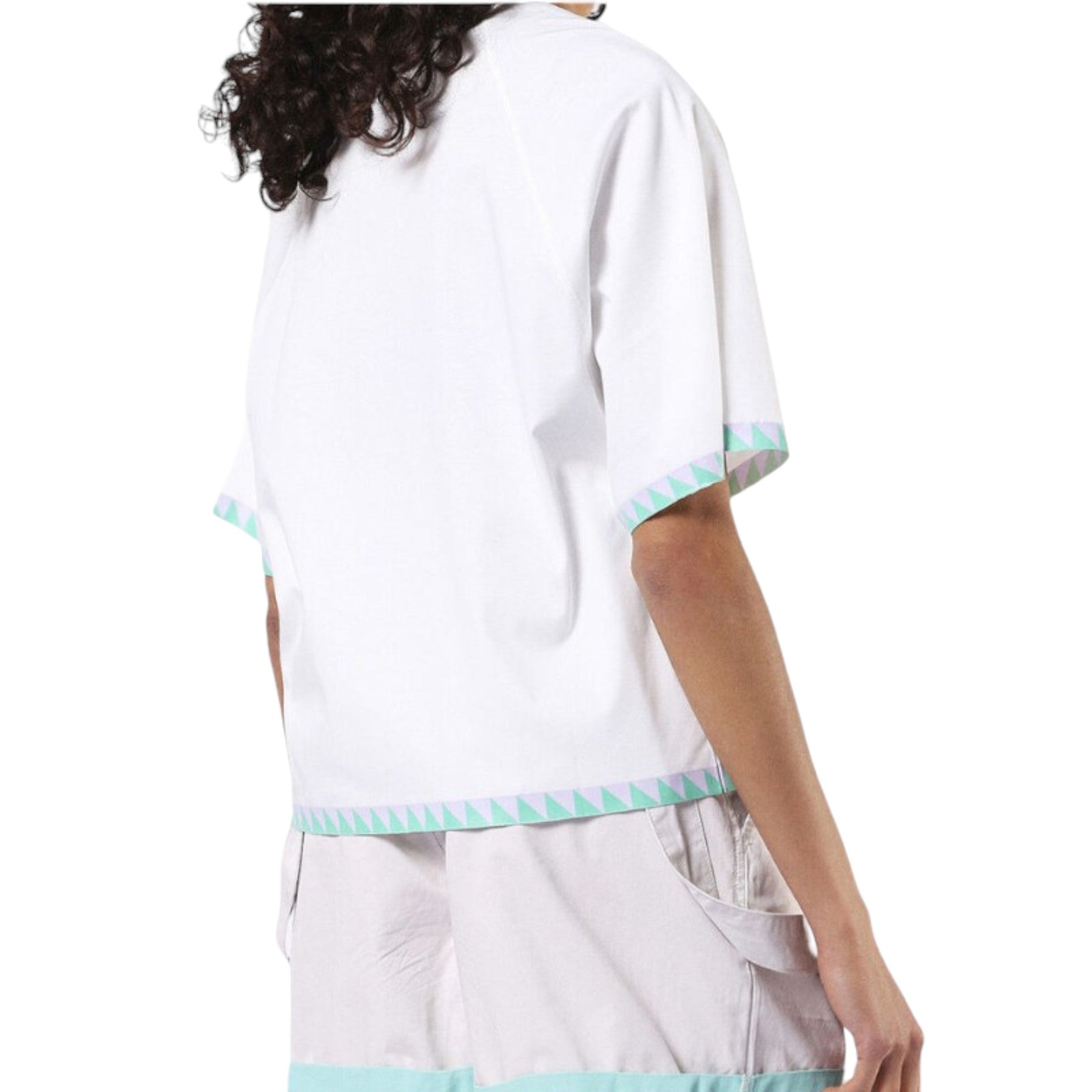 DIESEL T BREN Womens T Shirt Loose Fit Oversize White Summer Relax Fit Top XXS-M