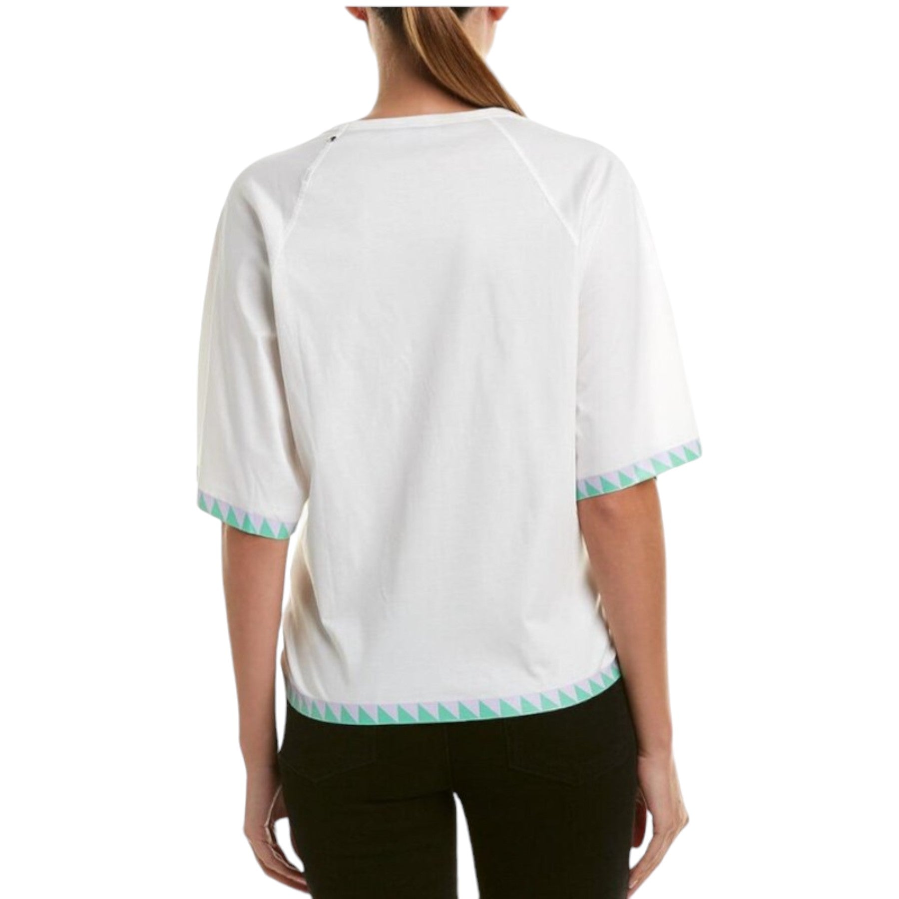 DIESEL T BREN Womens T Shirt Loose Fit Oversize White Summer Relax Fit Top XXS-M