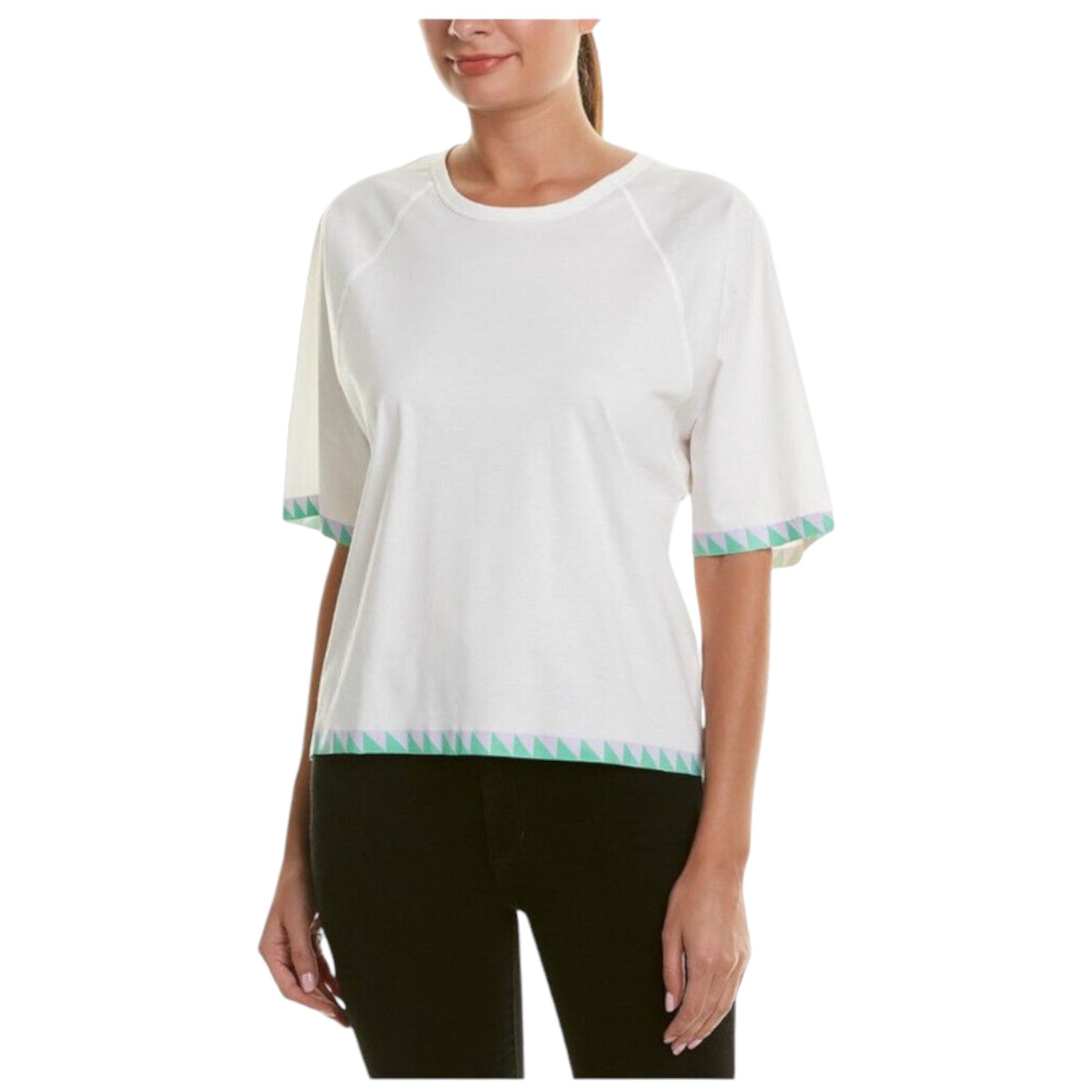 DIESEL T BREN Womens T Shirt Loose Fit Oversize White Summer Relax Fit Top XXS-M