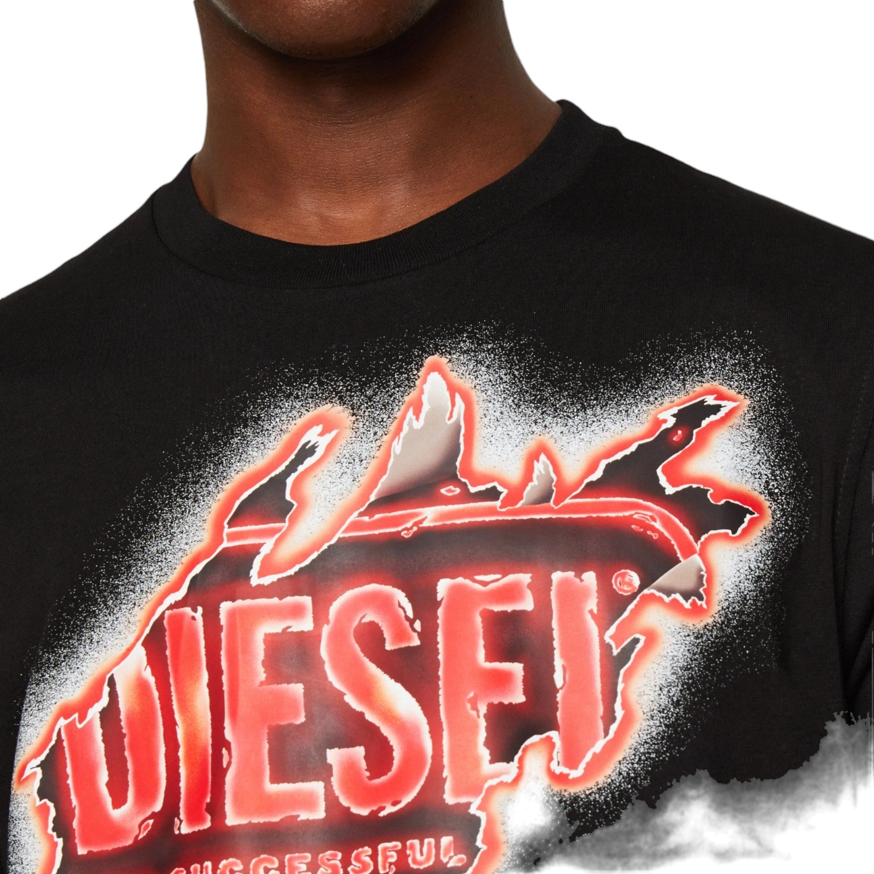 DIESEL T JUST E43 Mens T Shirts Cotton Crew Neck Short Sleeved Casual Summer Tee