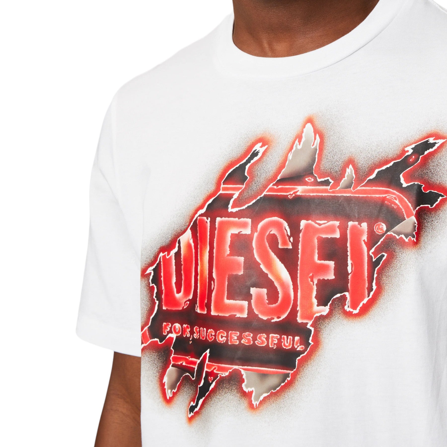 DIESEL T JUST E43 Mens T Shirts Cotton Crew Neck Short Sleeved Casual Summer Tee