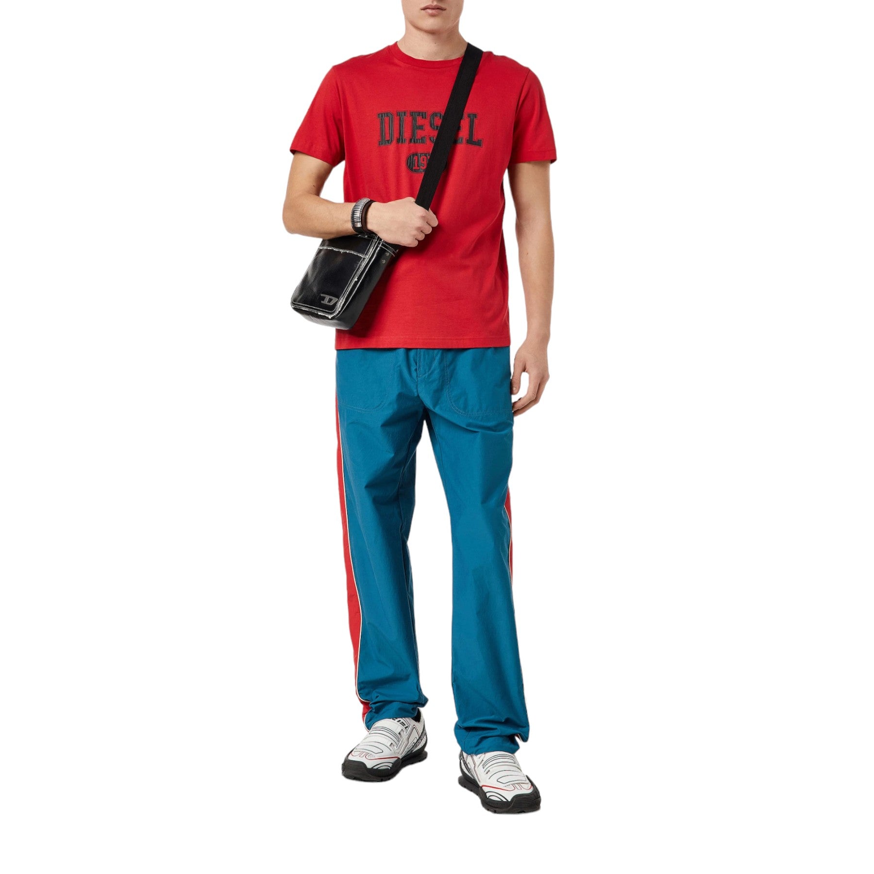 DIESEL T DIEGOR K46 Mens T Shirts Crew Neck Short Sleeve Cotton Summer Tee Red