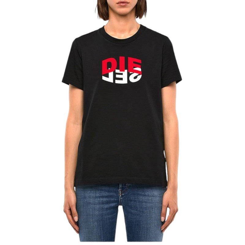DIESEL T SILY V23 Womens T-Shirts Crew Neck Cotton Tops Short Sleeve Summer Tee