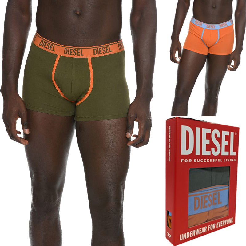 DIESEL DAMIEN E5894 Mens Trunks 2x Pack Boxer Shorts Stretch Cotton Underwear