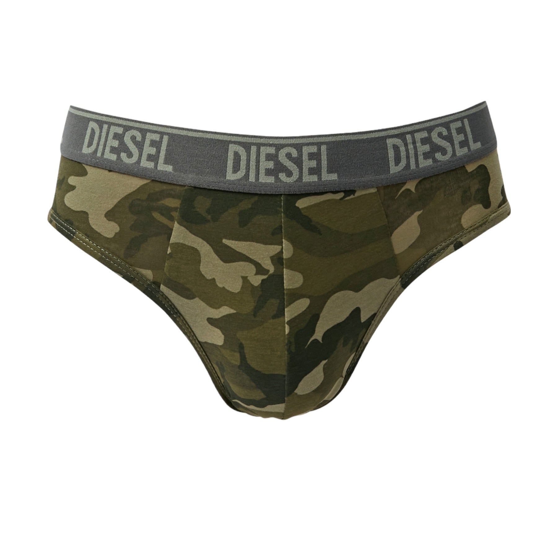 DIESEL DAMIEN E4869 Mens Briefs 3 Pack Camouflage Black RG Stretch Cotton Briefs
