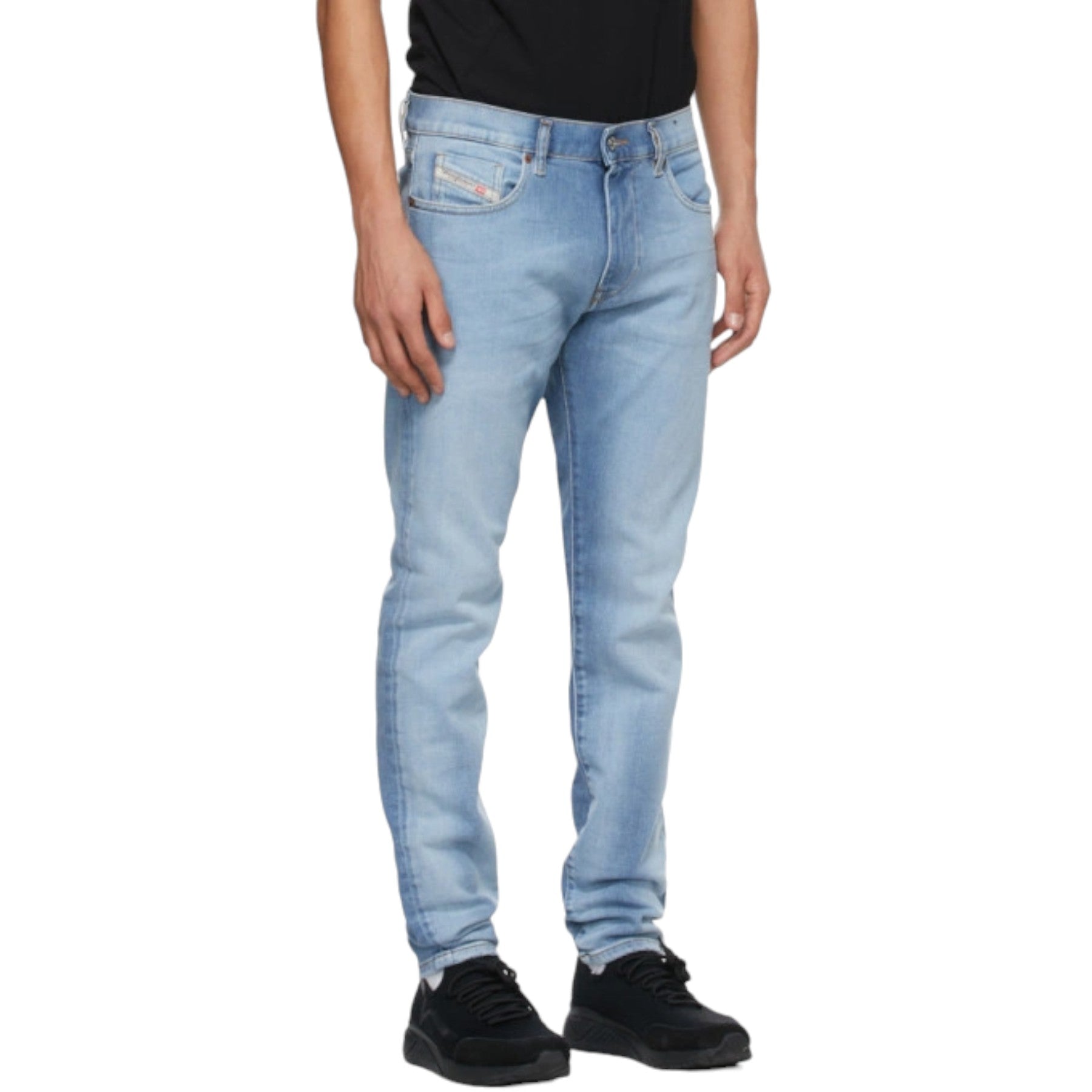 DIESEL D Strukt 009N Mens Jeans Slim Fit Stretched Cotton Pants Tapered Leg