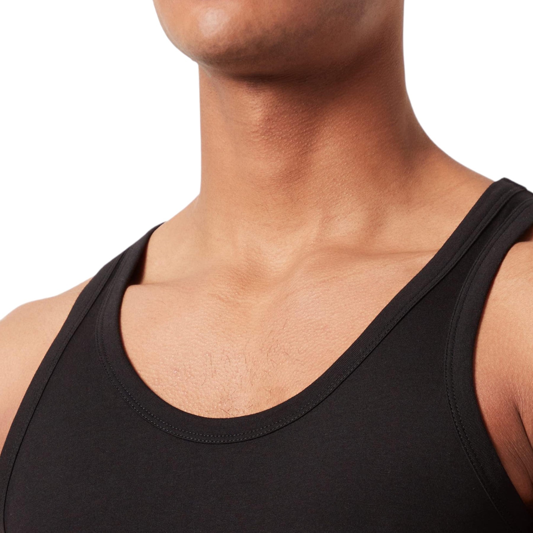 DIESEL UMTK E1350 Mens Tank Tops Slim Fit 2x Pack Scoop Neck Cotton Gym Vest Top