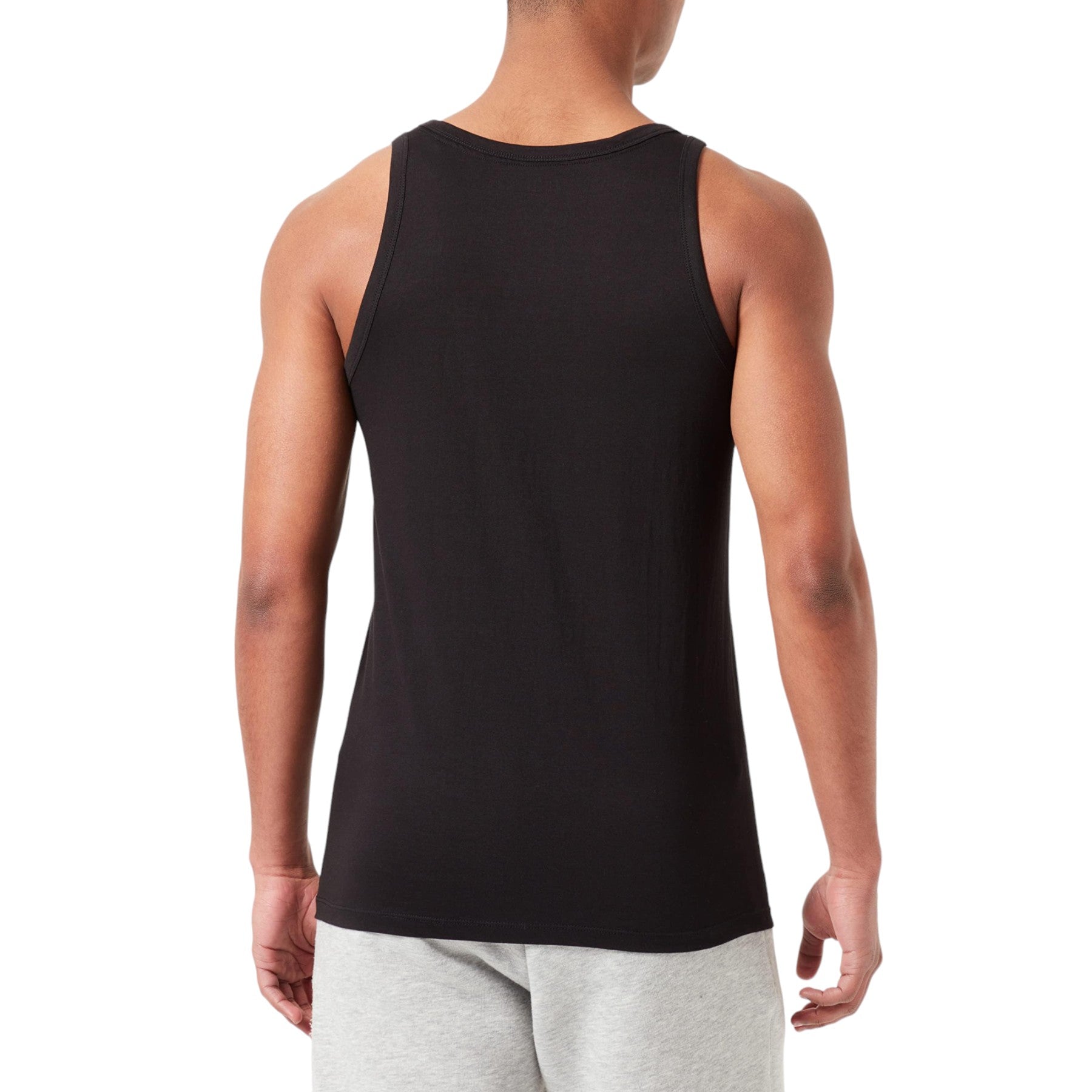 DIESEL UMTK E1350 Mens Tank Tops Slim Fit 2x Pack Scoop Neck Cotton Gym Vest Top