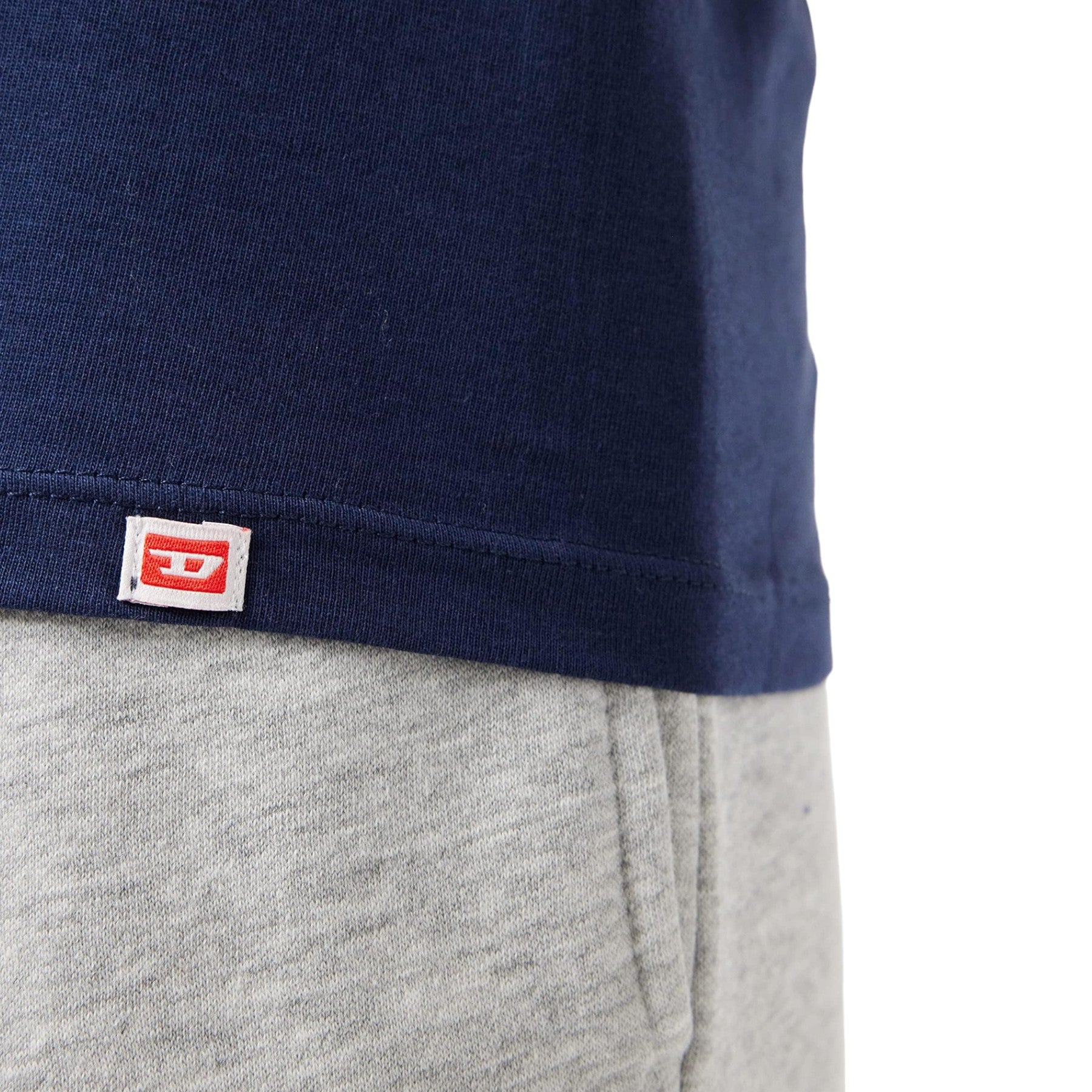 DIESEL UMTEE E4305 Mens T Shirts Regular Fit 2x Pack V Neck Cotton Gym Basic Tee