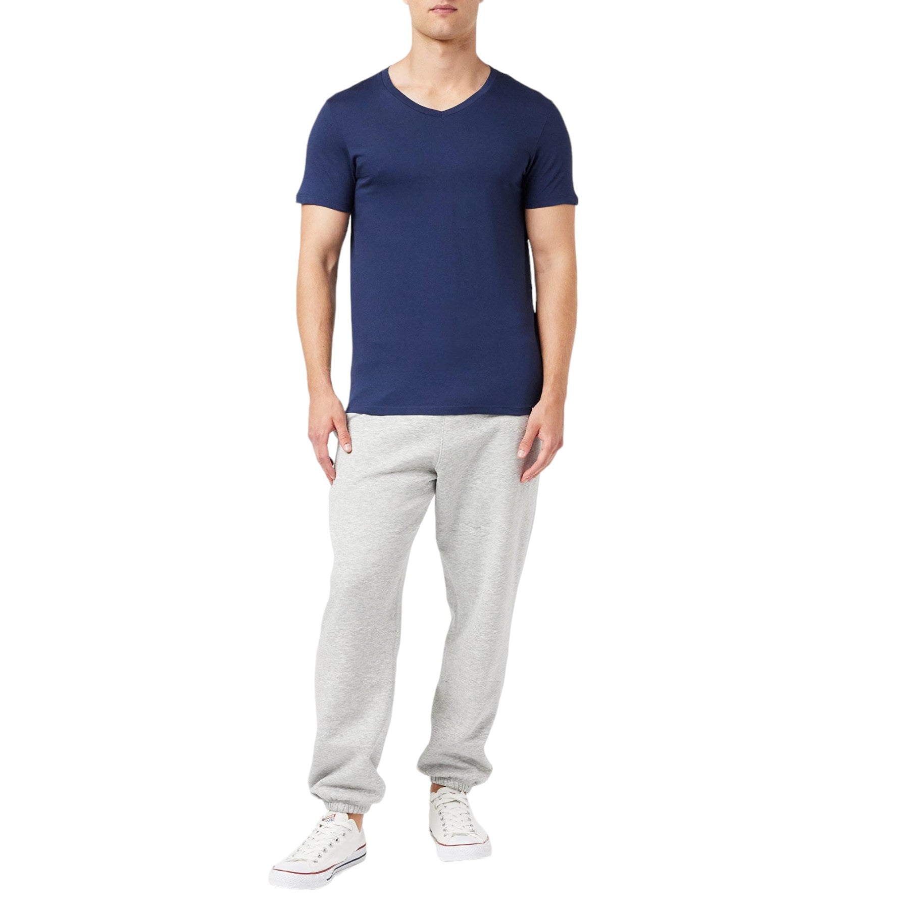 DIESEL UMTEE E4305 Mens T Shirts Regular Fit 2x Pack V Neck Cotton Gym Basic Tee