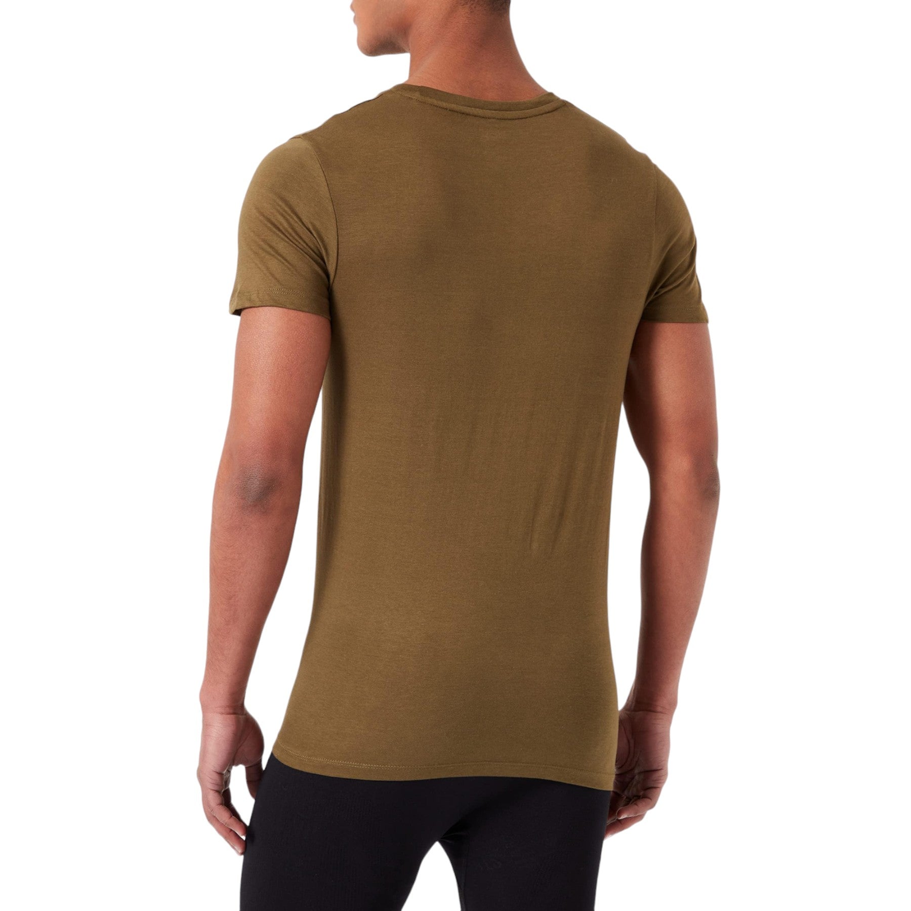 DIESEL UMTEE E5861 Mens T Shirts Regular Fit 2x Pack V Neck Cotton Gym Basic Tee