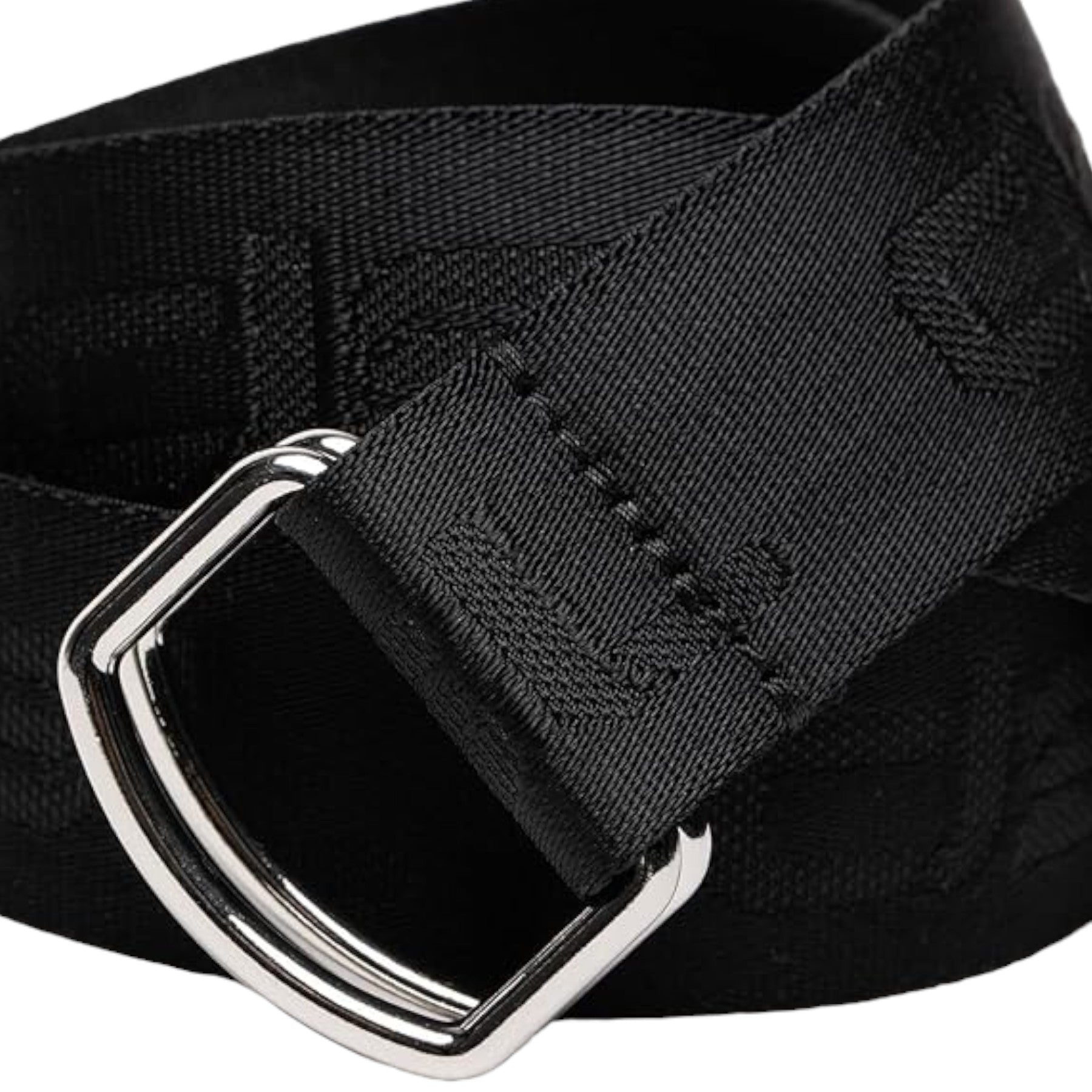 DIESEL B-Tone Mens D Ring Belt Woven Solid Fabric Casual Waist Webbing Belt