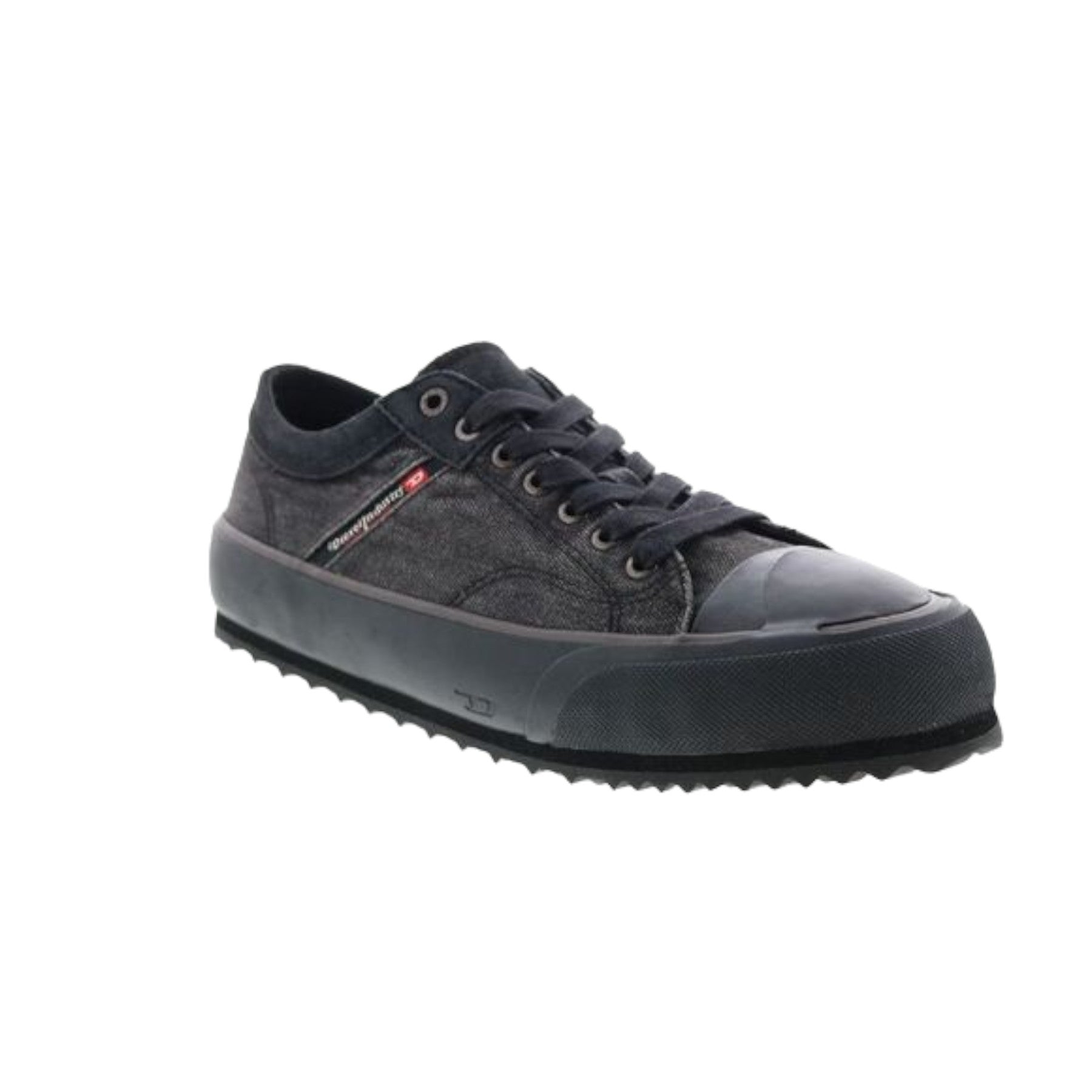 Diesel S-Principia-Low H8955 Mens Canvas Shoes Lace Up Lifestyle Trainers Black