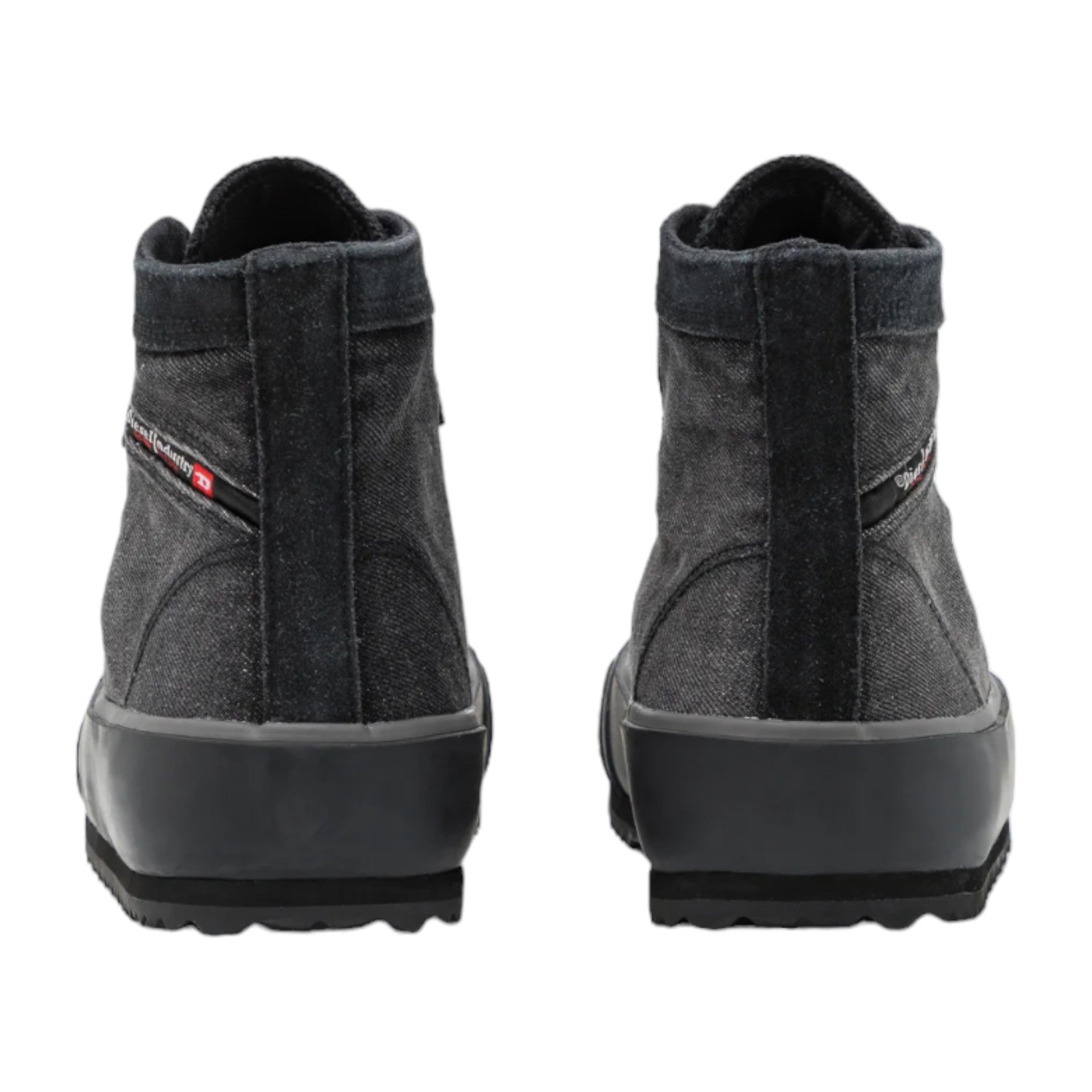 Diesel S-Principia-Mid H1645 Mens Canvas Shoes High Top Lifestyle Trainers Black