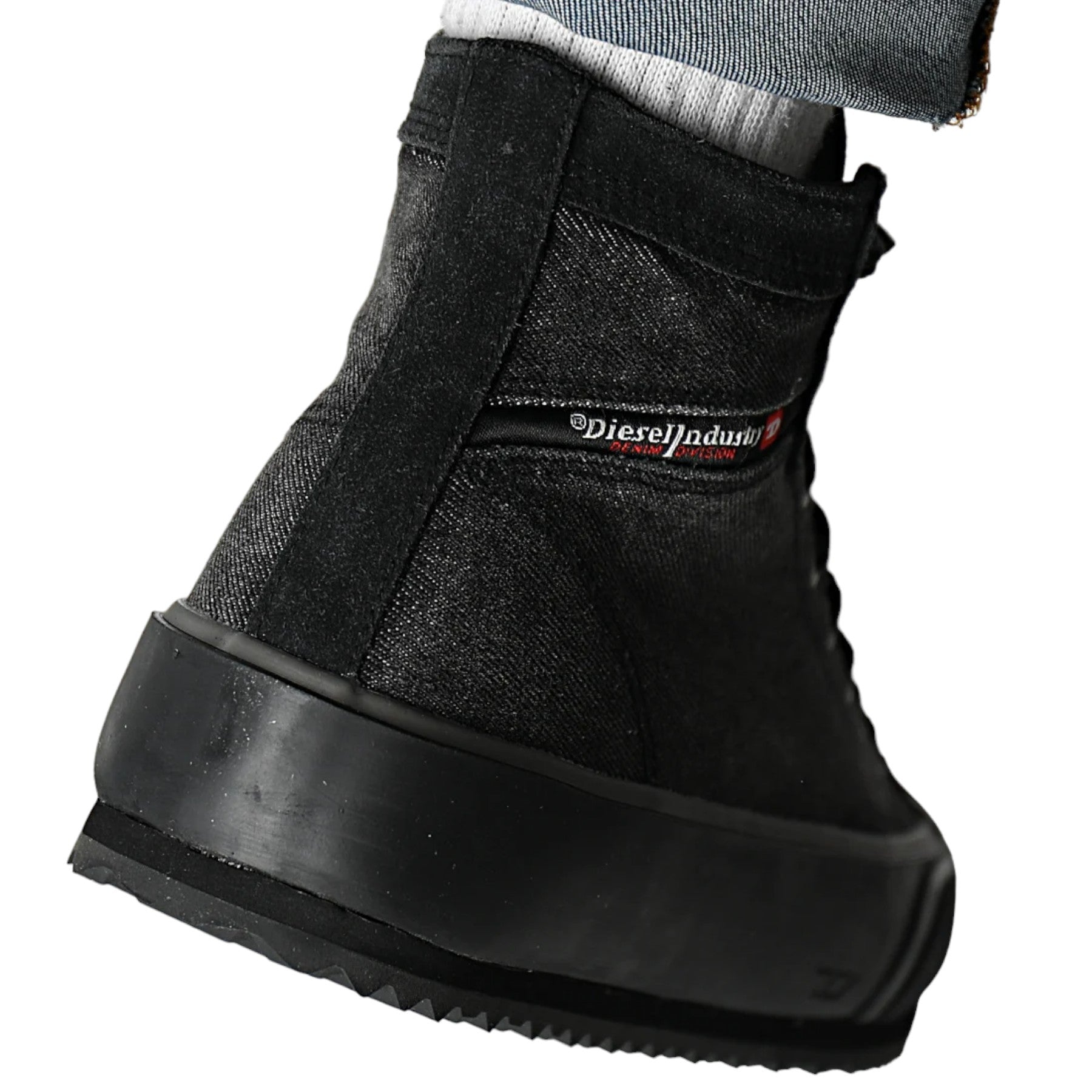 Diesel S-Principia-Mid H1645 Mens Canvas Shoes High Top Lifestyle Trainers Black