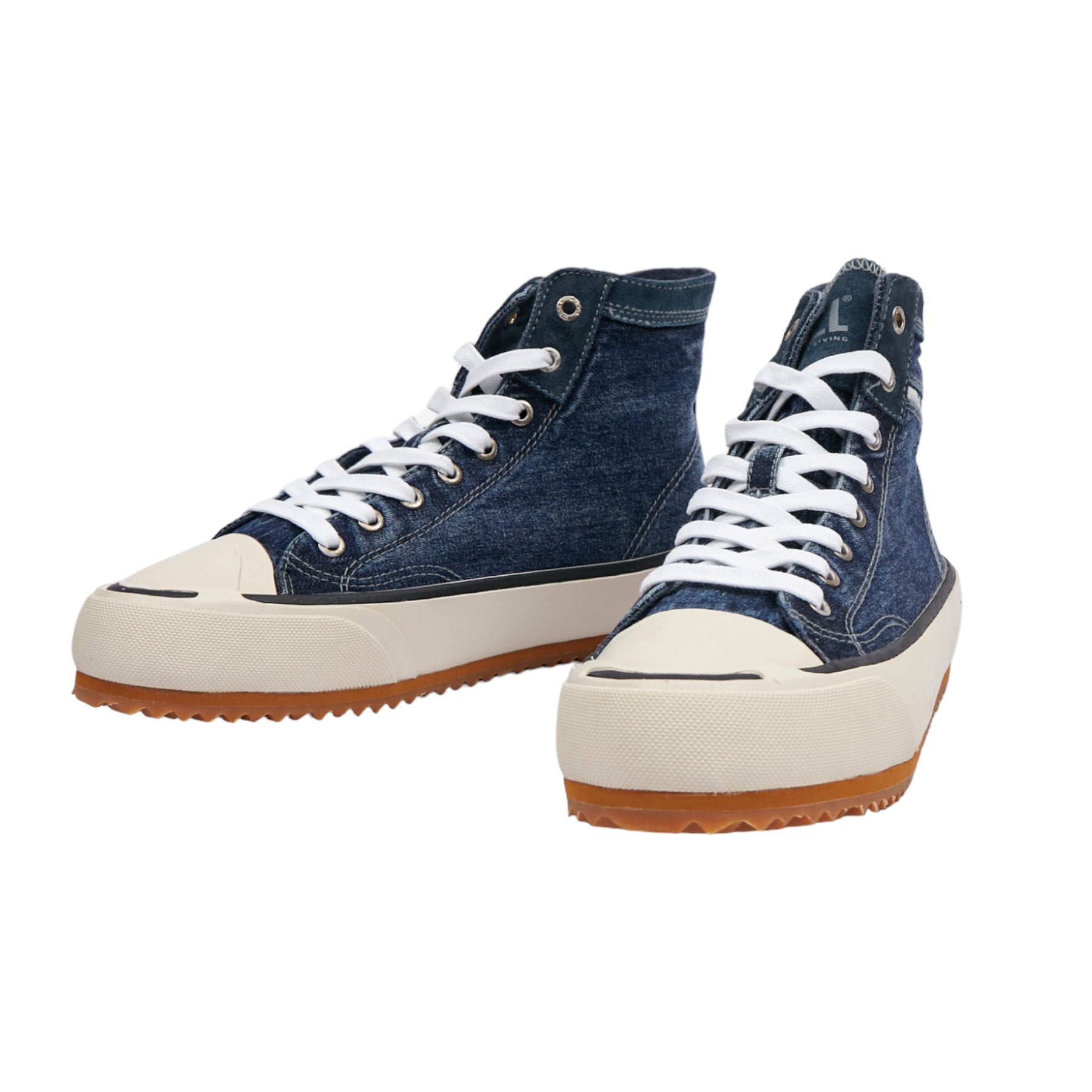 Diesel S-Principia Mid X Mens Canvas Shoes High Top Lifestyle Denim Sneaker Blue