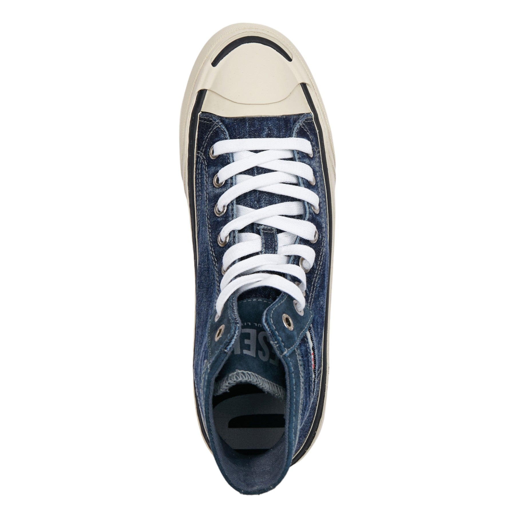 Diesel S-Principia Mid X Mens Canvas Shoes High Top Lifestyle Denim Sneaker Blue