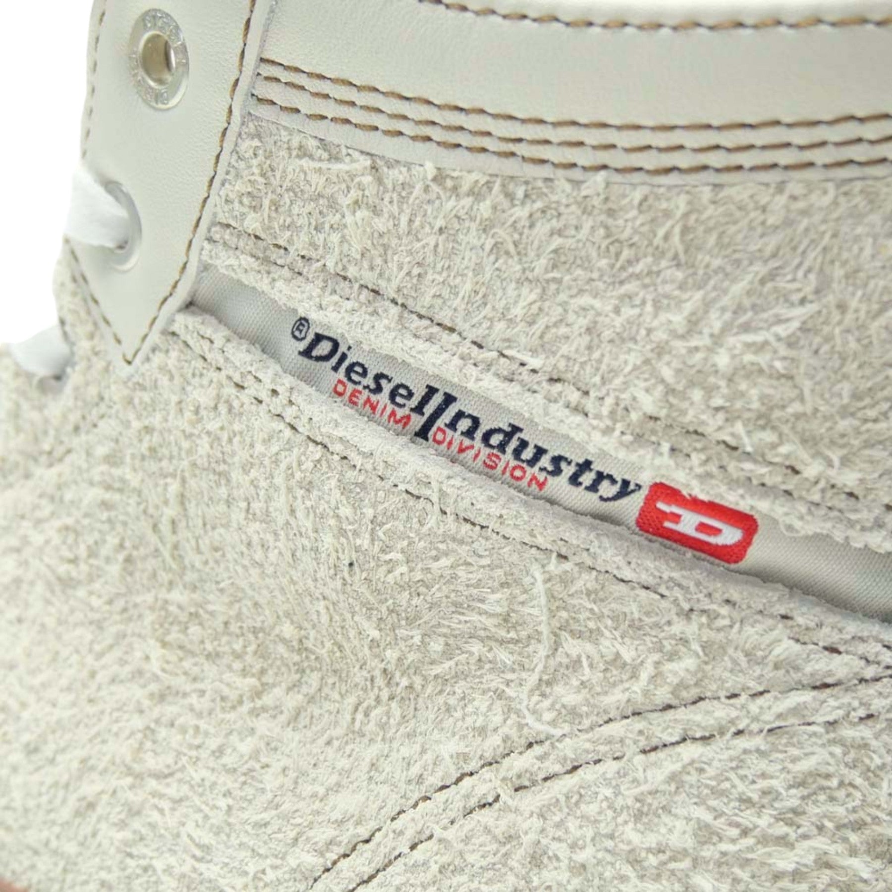 Diesel S-Principia-Mid-X Mens Canvas Shoes High Top Sued Leather Lace Up Sneaker