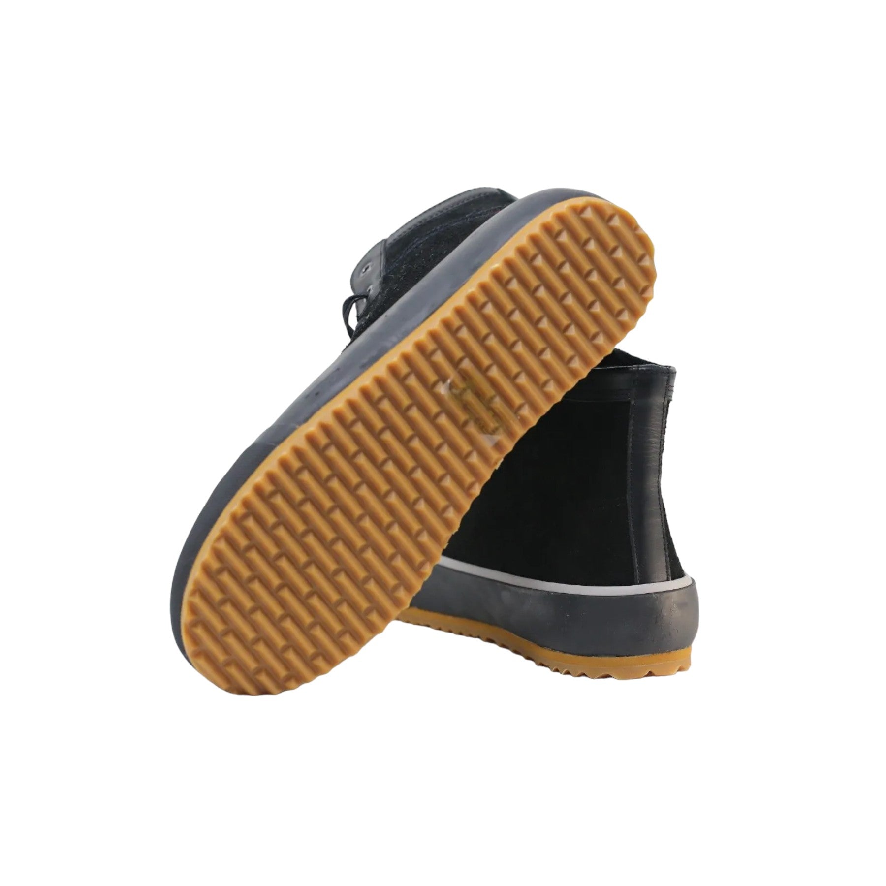 Diesel S-Principia T8013 Mens Canvas Shoes Sued Leather High Top Sneakers Black