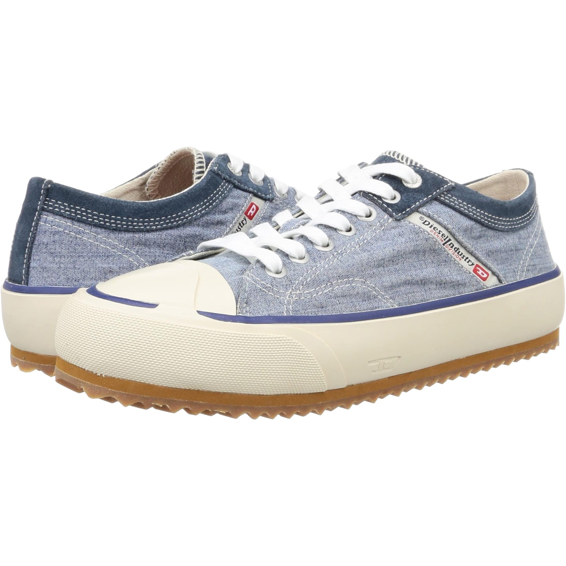 Diesel S-Principia Low Mens Trainers Blue Lifestyle Low Top Sneakers NEW